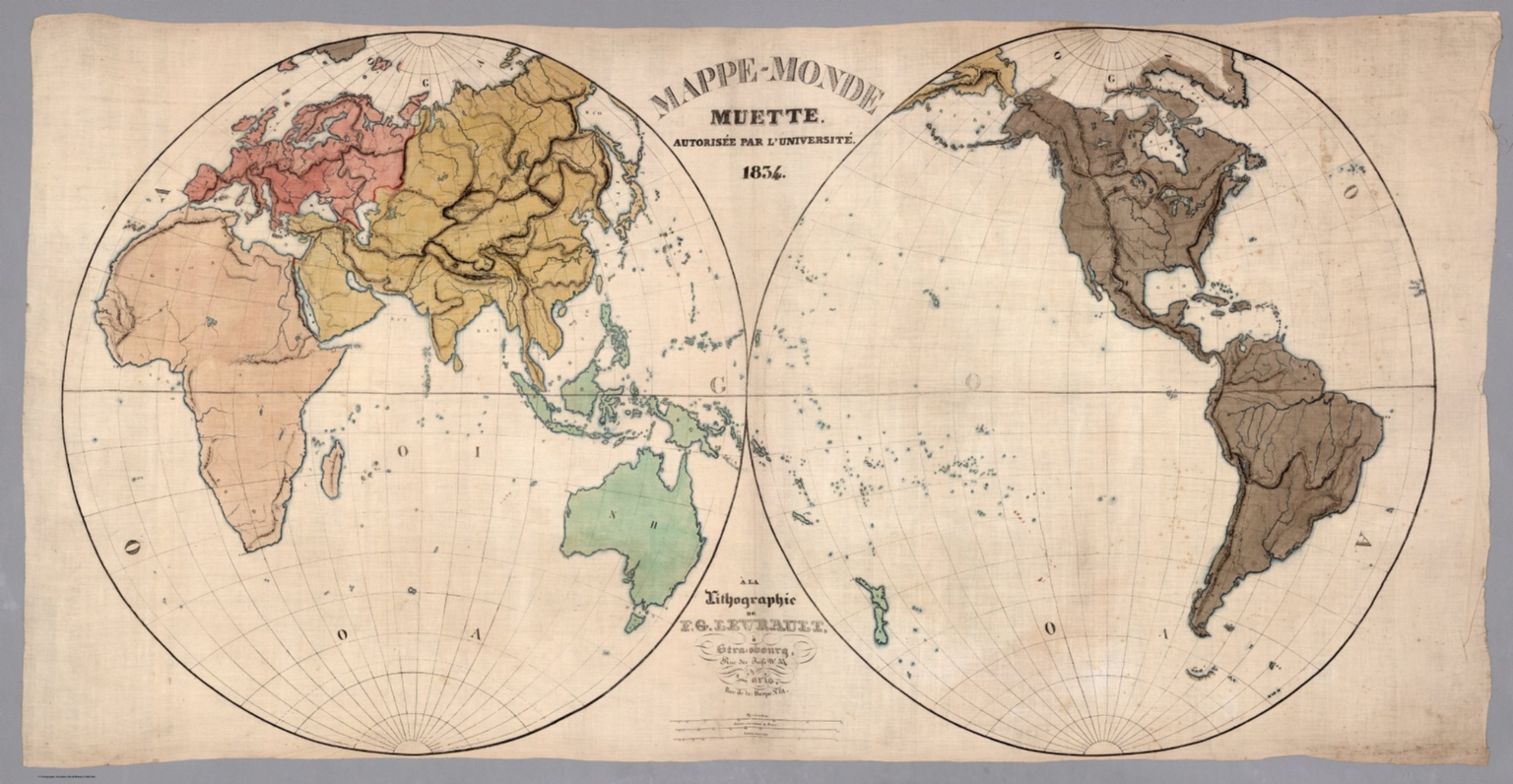 Mappe Monde Muette Autorisee Par L Universite David Rumsey