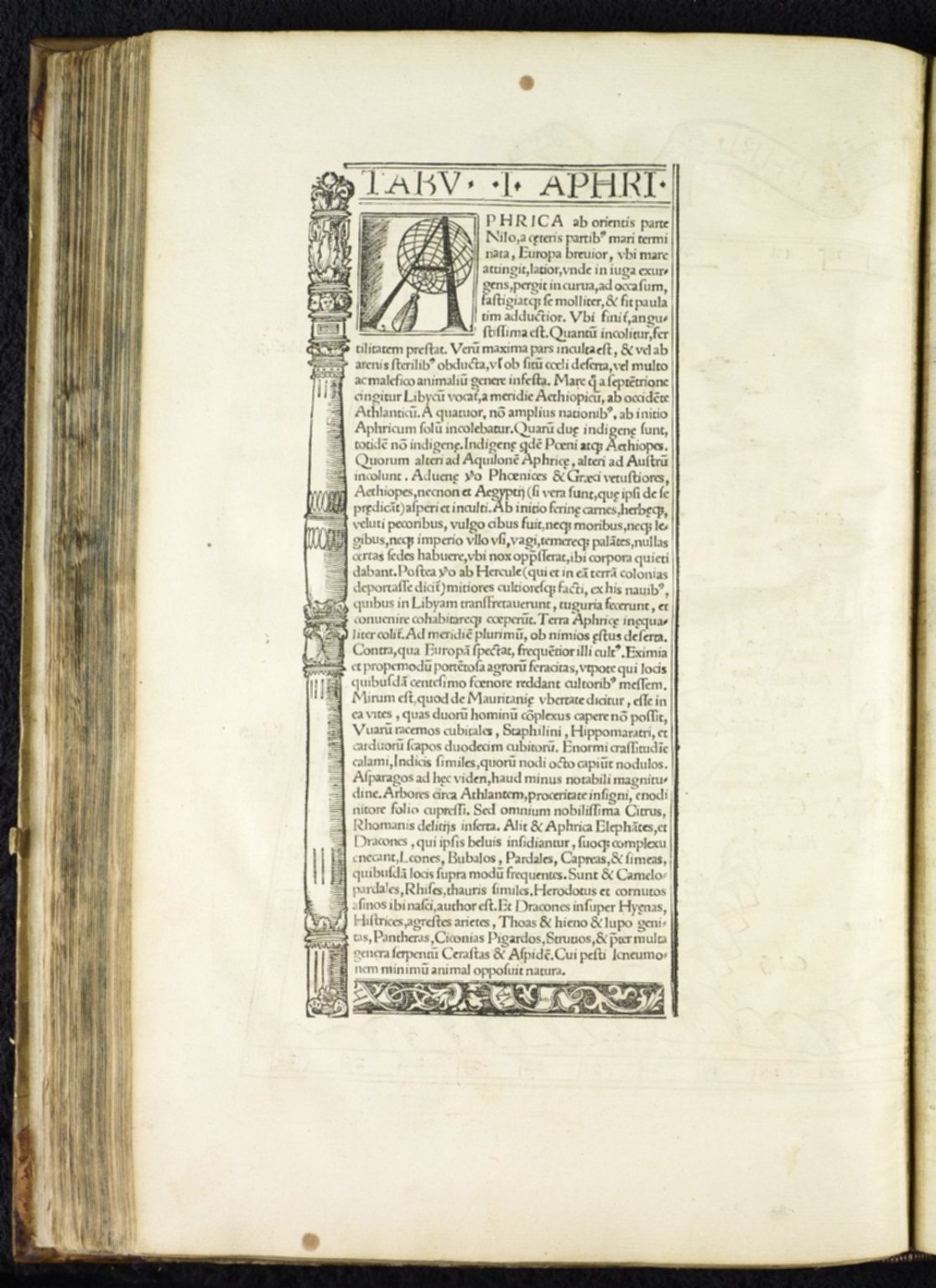 Text Tabula I Aphricae David Rumsey Historical Map Collection