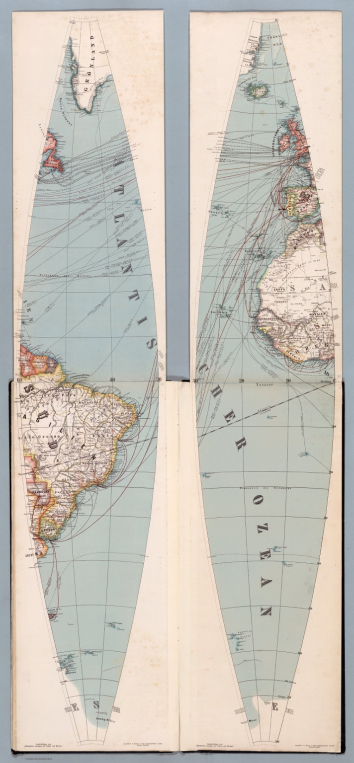 Henze S Erd Globus David Rumsey Historical Map Collection