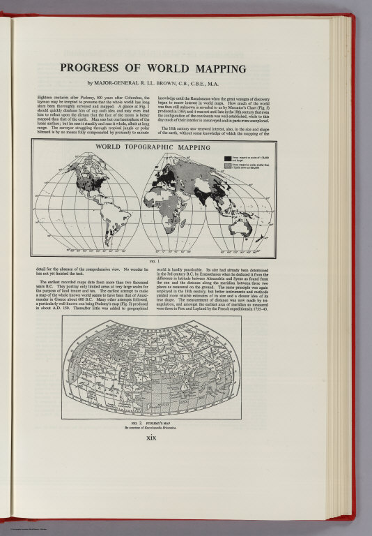 Text Page: Progress of world Mapping - David Rumsey Historical Map ...