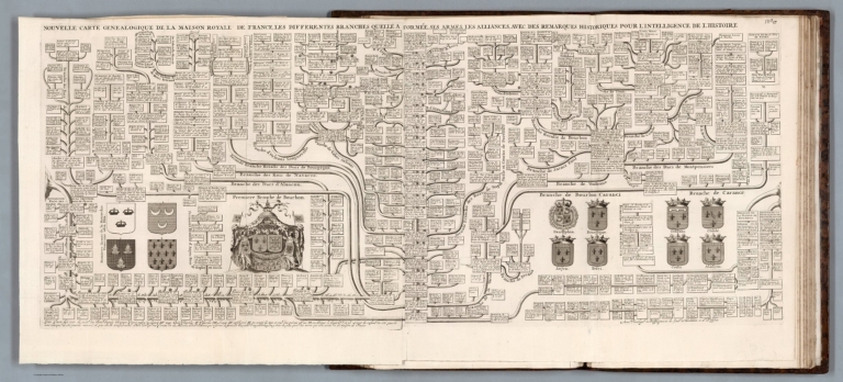 Tom I. No. 27. Nouvelle carte genealogique de la maison royale de France