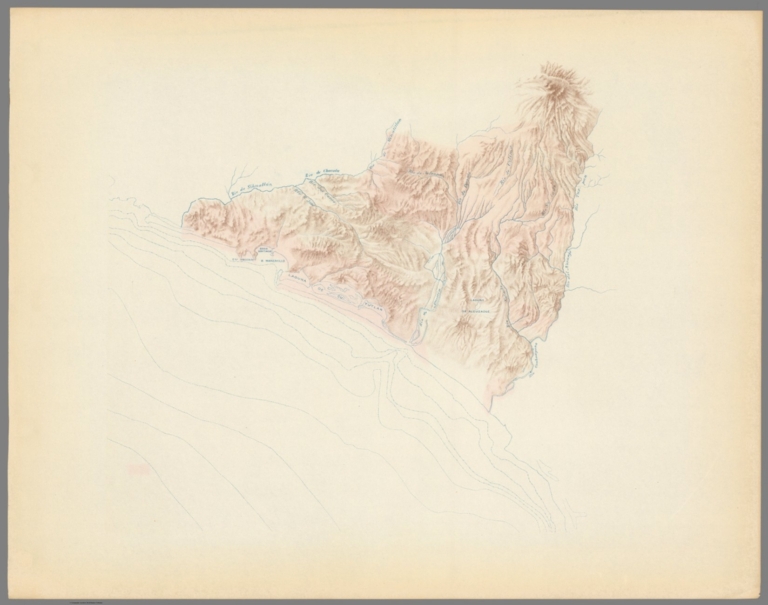 Colima Pyramids Map No. 8A: Relief map of Colima - David Rumsey Historical Map Collection