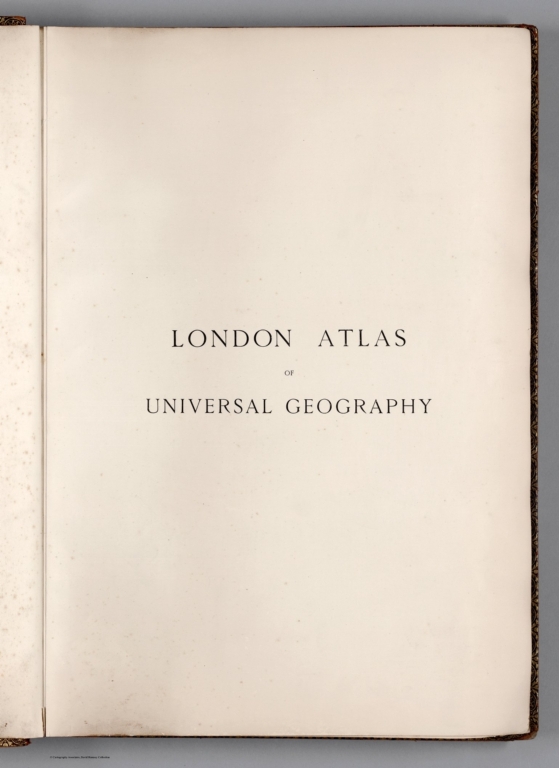 Title: London atlas of universal geography.