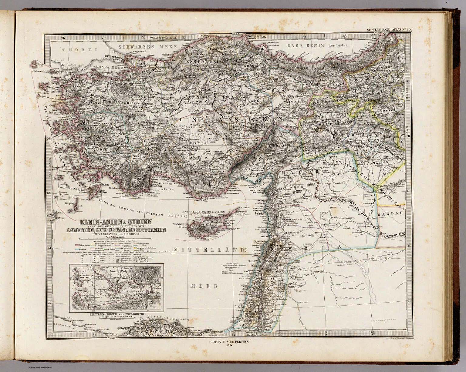 Klein-Asien & Syrien Nebst Den Westlichen Theilen Von Armenien, Kurdistan & Mesopotamien.