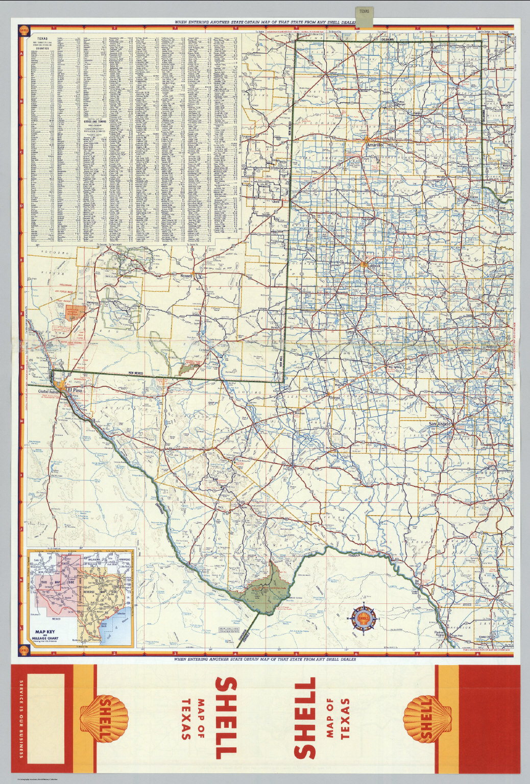 Texas Shell Mountain Map.pdf Shell Highway Map of Texas (western portion). - David Rumsey Historical ...