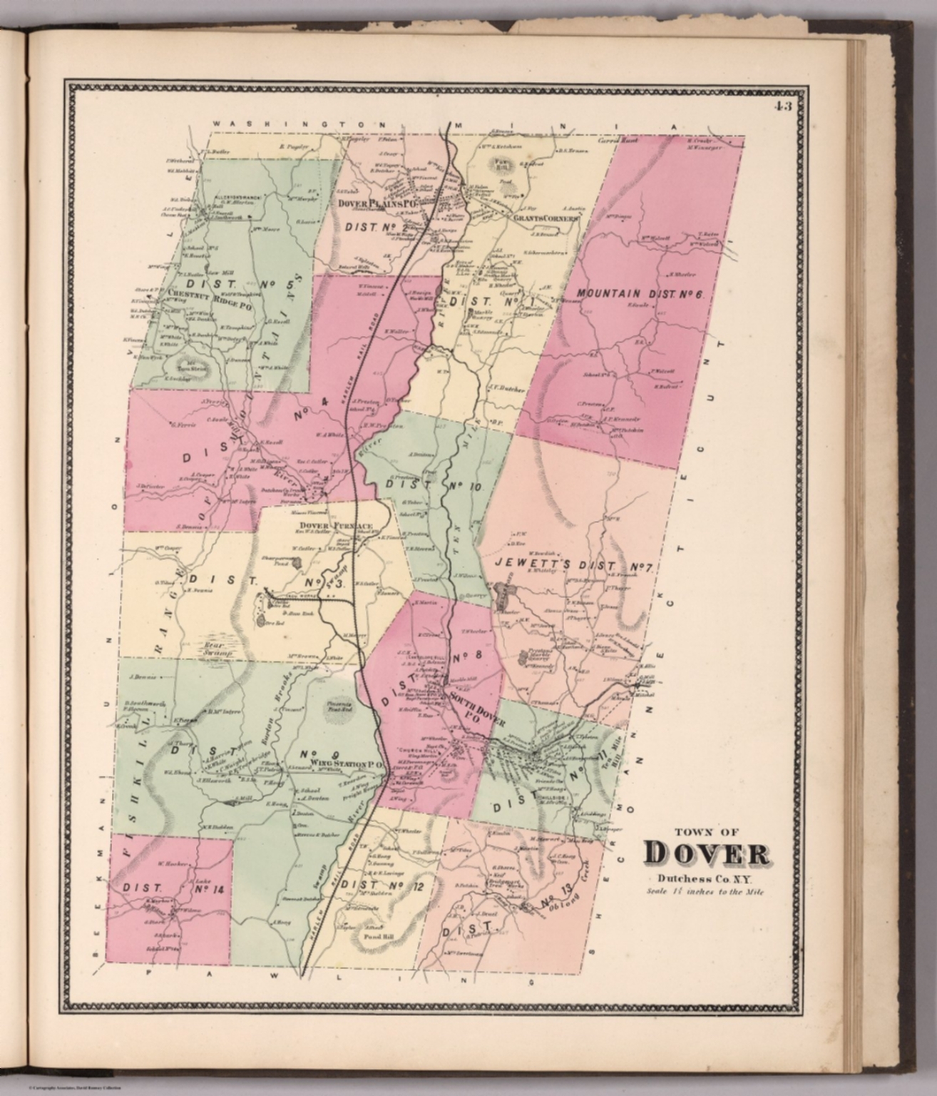 Town Of Dover Dutchess County New York David Rumsey Historical Map Town Of Dover Dutchess County New York David Rumsey Historical Map