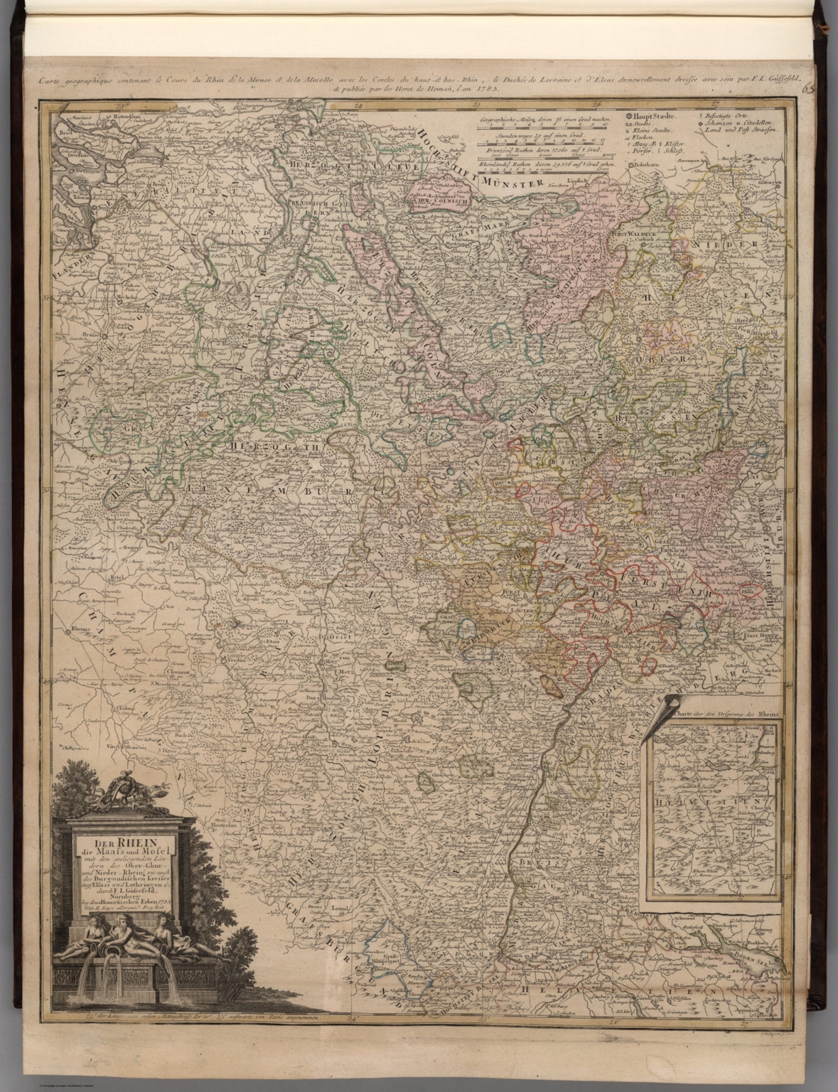 Mass Rhein Der Rhein, Mass und Mosel. - David Rumsey Historical Map Collection