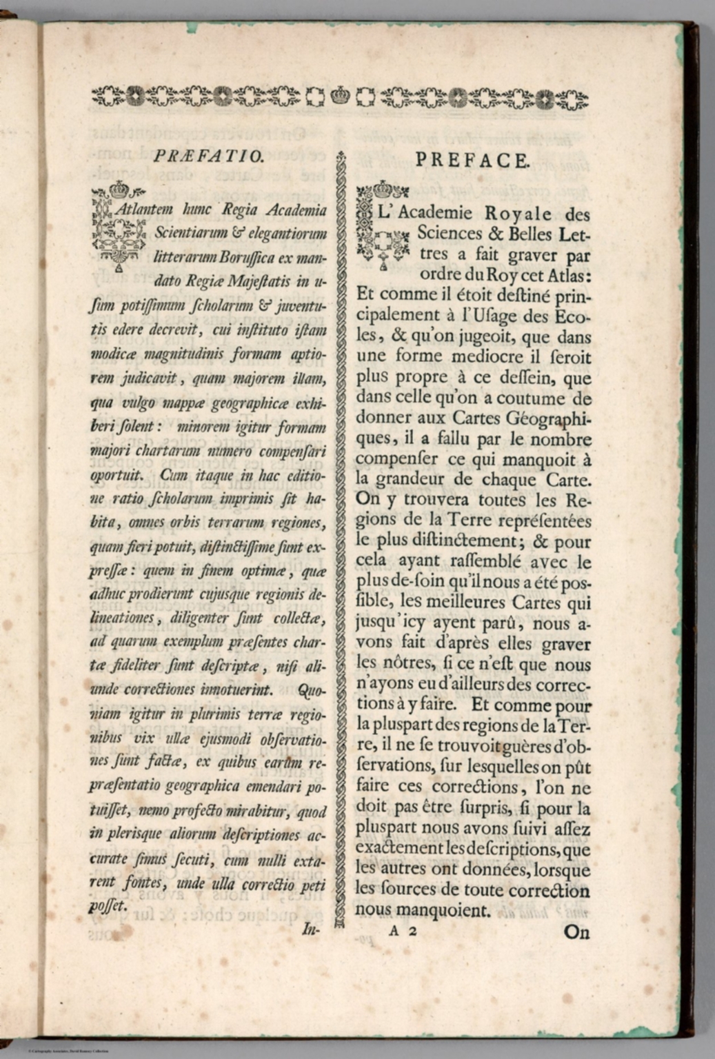 Text Page: Praefatio = Preface - David Rumsey Historical Map Collection