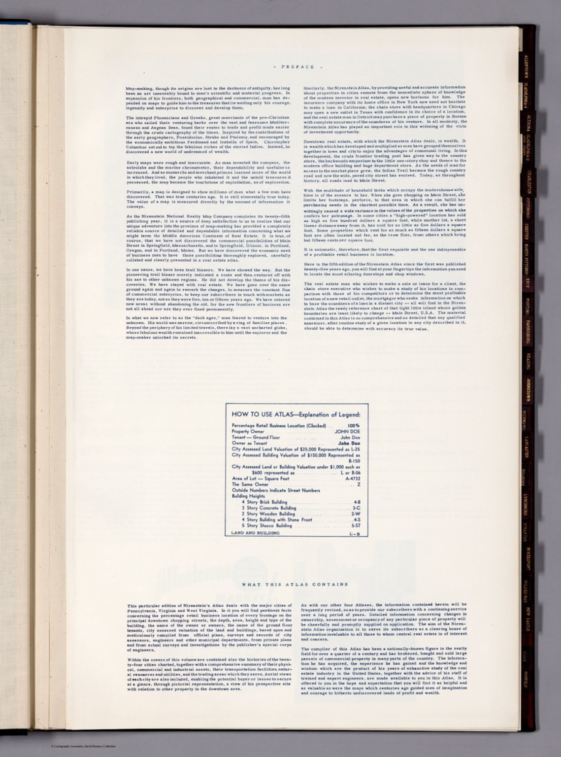 Text: Preface. (Legend) How to Use Atlas. - David Rumsey Historical Map ...