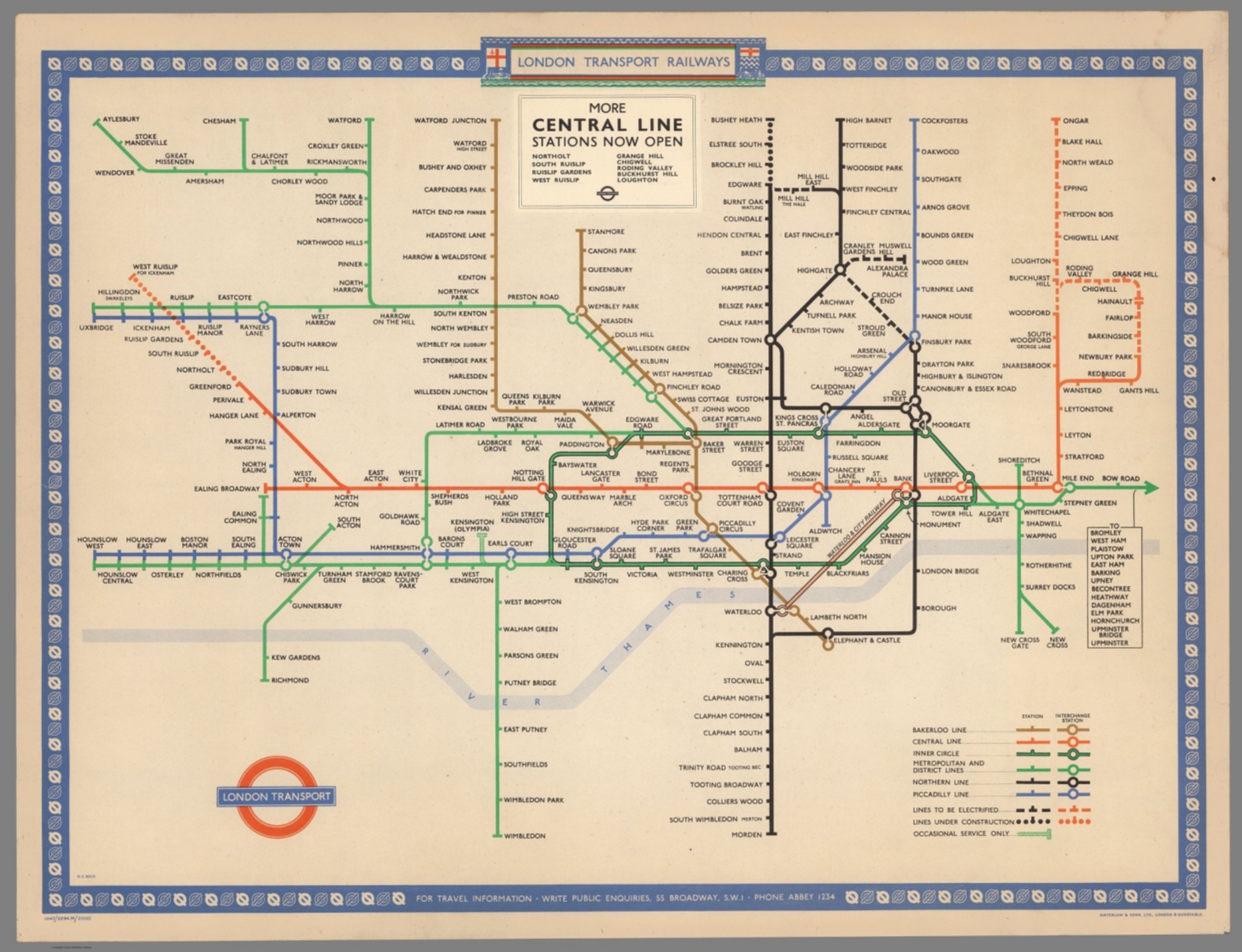 London Transport Railways More Central Line Stations Now Open David London Transport Railways More Central Line Stations Now Open David