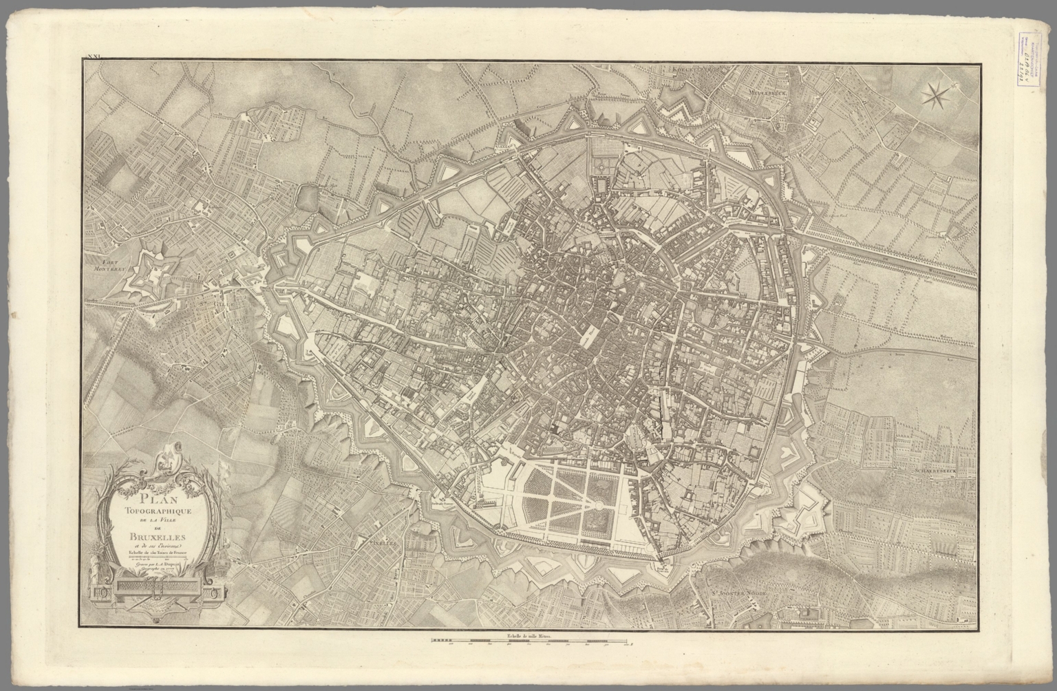 No. 21. Plan topographique de la ville de Bruxelles et de ses environs