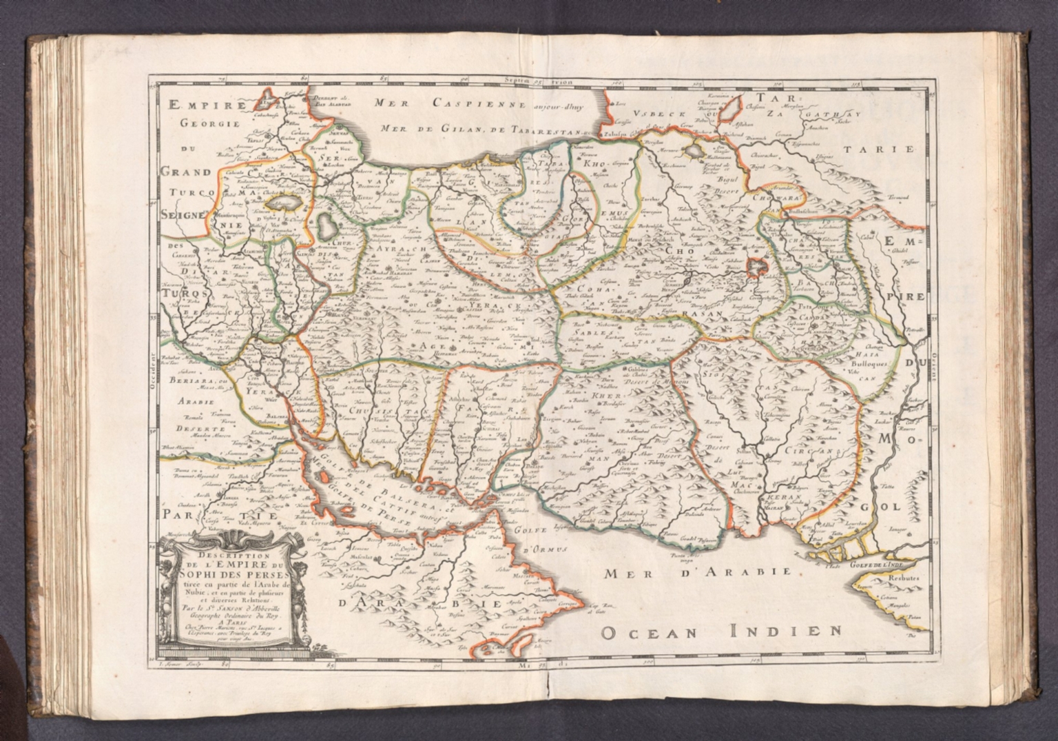Desription de l'Empire du Sophi des Persese tiree en partie de l'Arabe de Nubie, et en partie plusieurs et diverses Relations