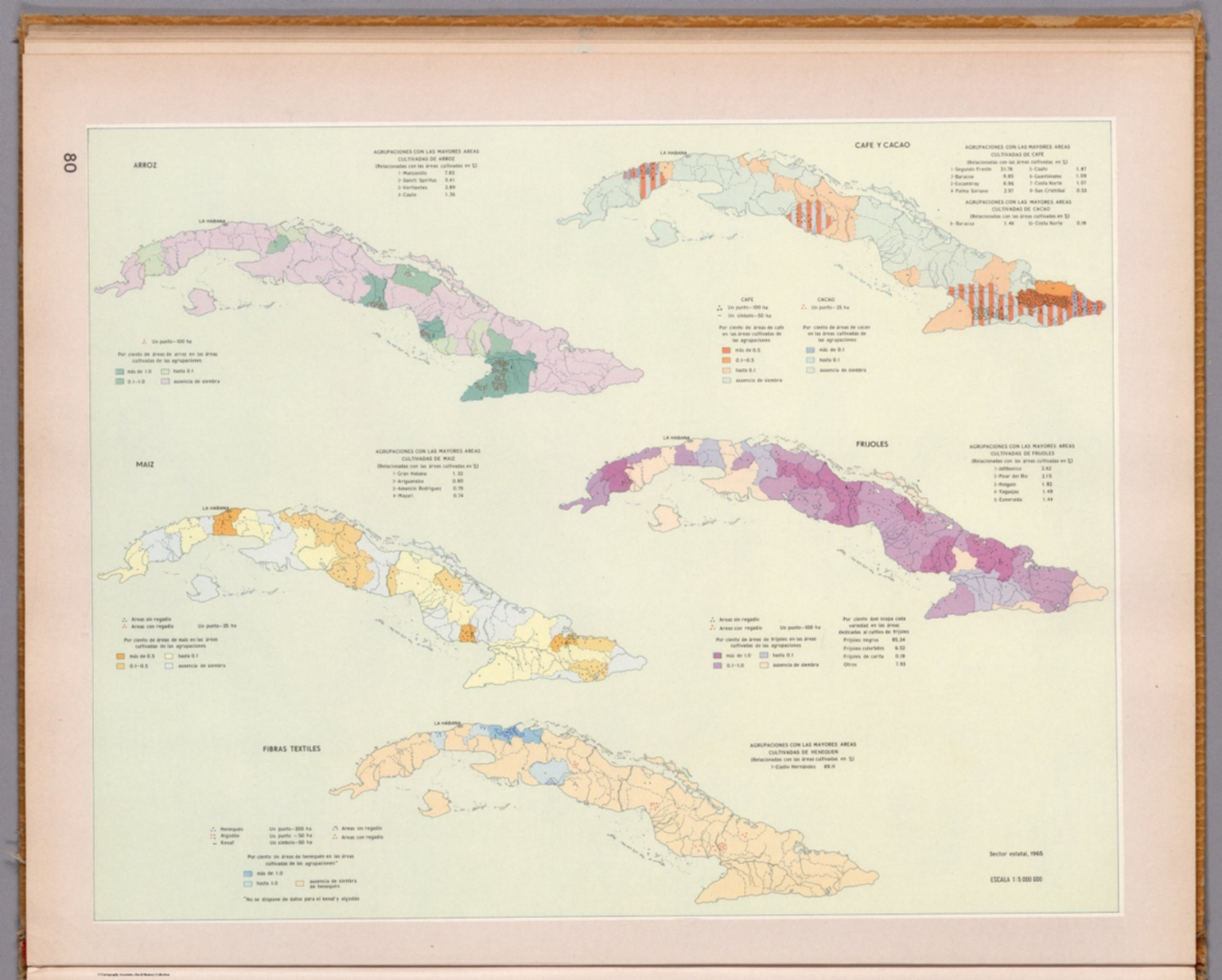 Arroz; Cafe y cacao; Maiz; Frijoles; Fibras textiles - David Rumsey ...