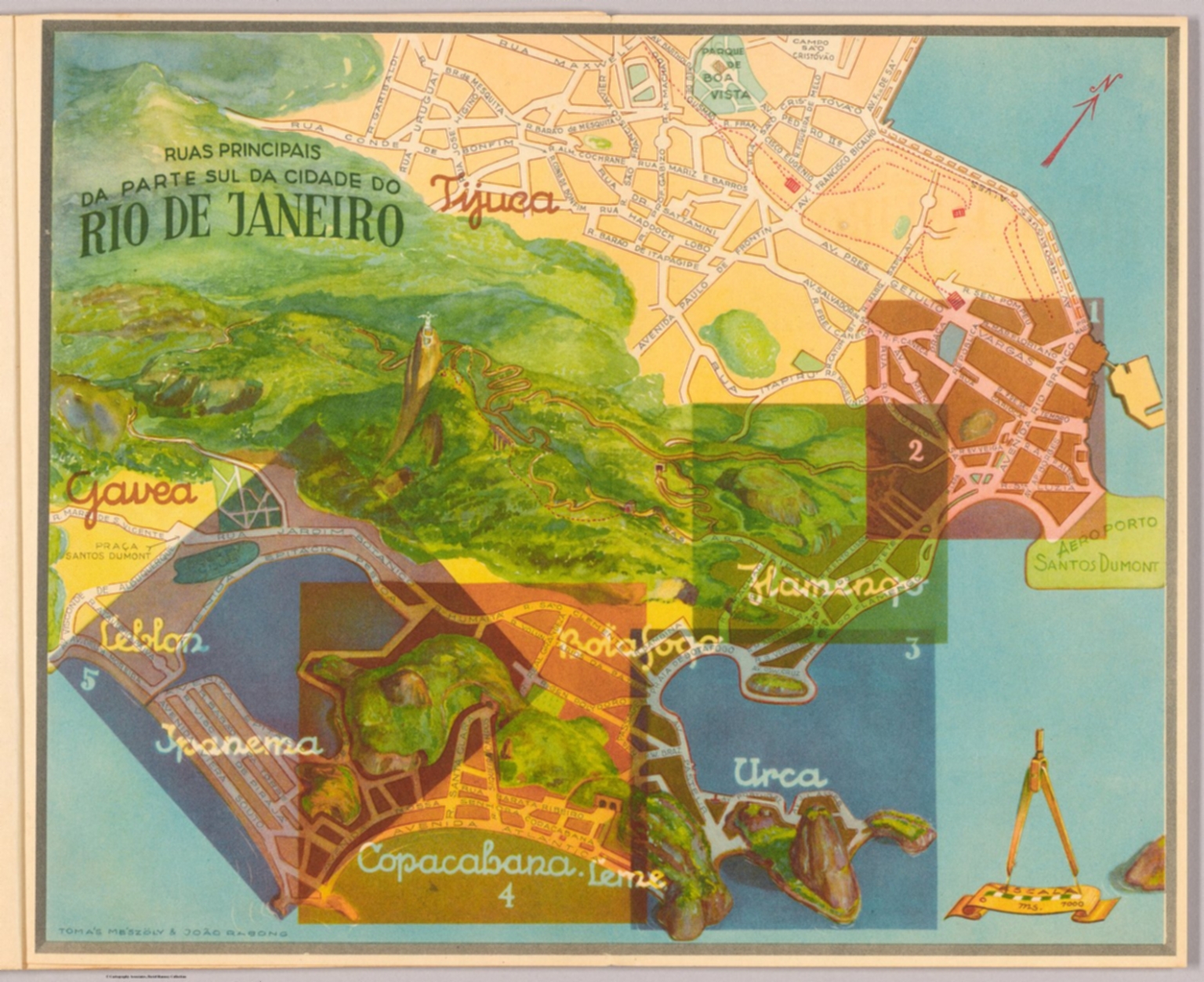 Ruas principais da parte sul da cidade do Rio De Janeiro - David Rumsey ...