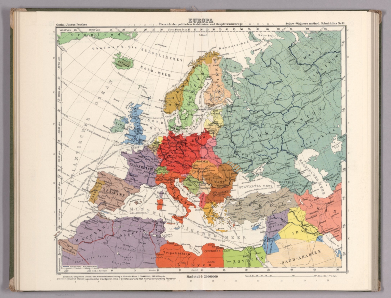 No. 18. Europa Ubersicht der politischen Verhaltnisse und