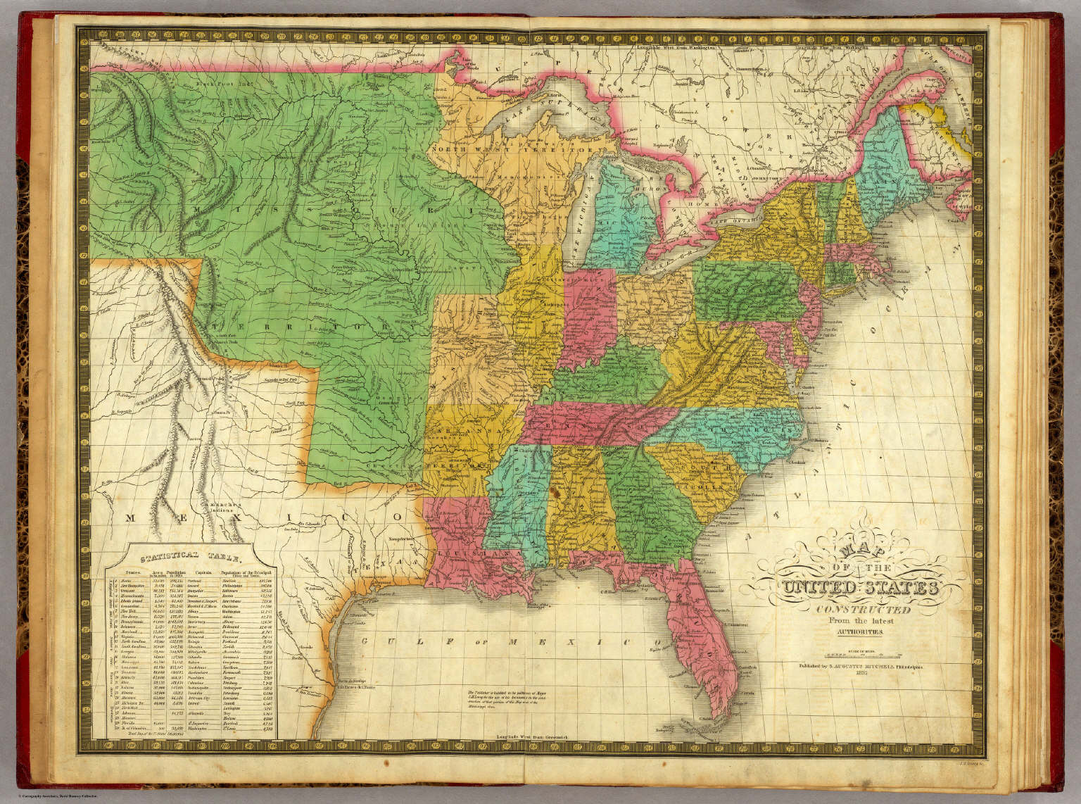 Map Of The United States David Rumsey Historical Map Collection 4385