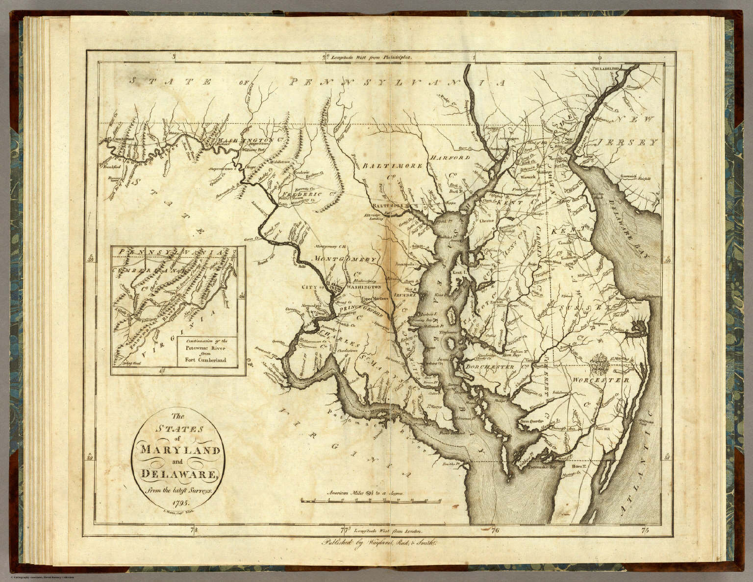 States of Maryland and Delaware. - David Rumsey Historical Map Collection