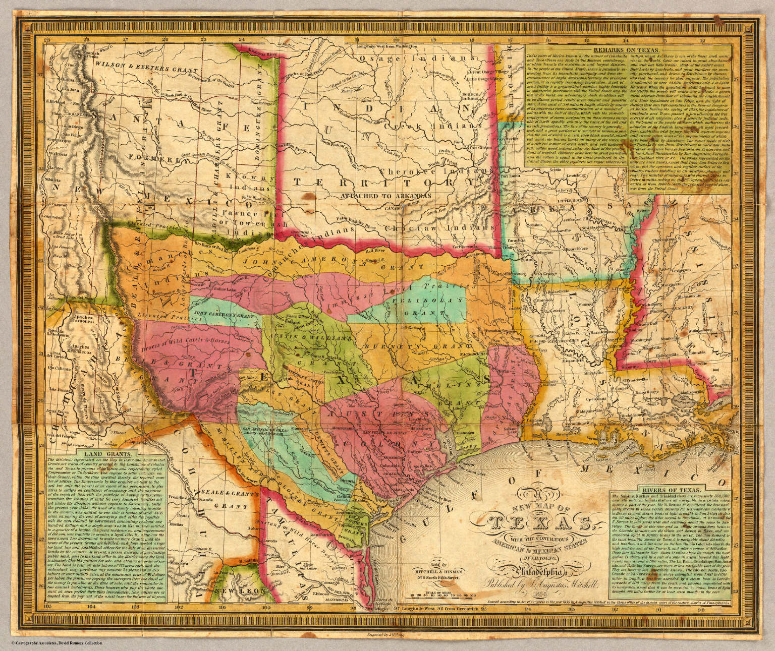 New Map Of Texas A New Map Of Texas, With The Contiguous American & Mexican States 