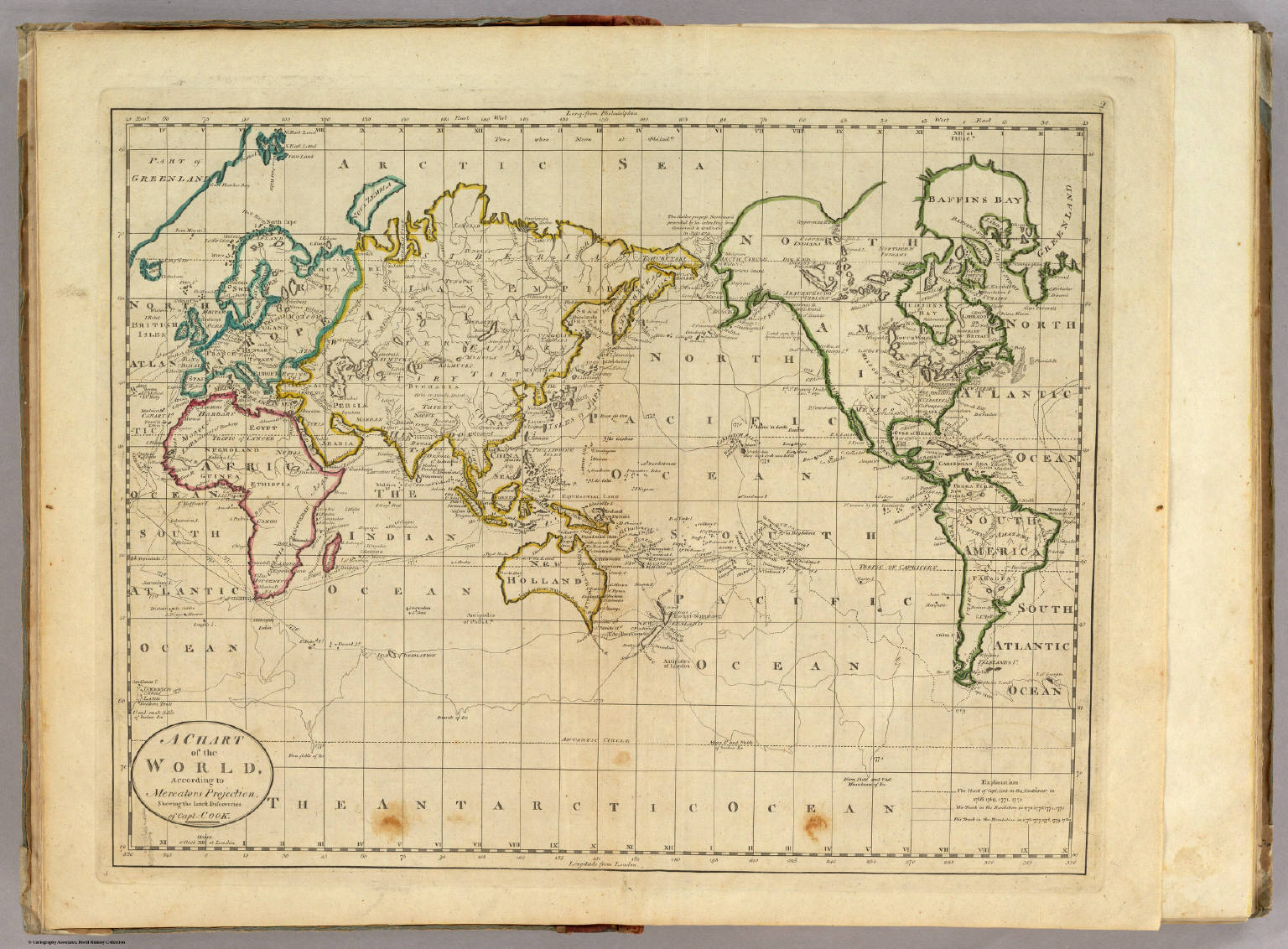 Chart Of The World David Rumsey Historical Map Collection 0311