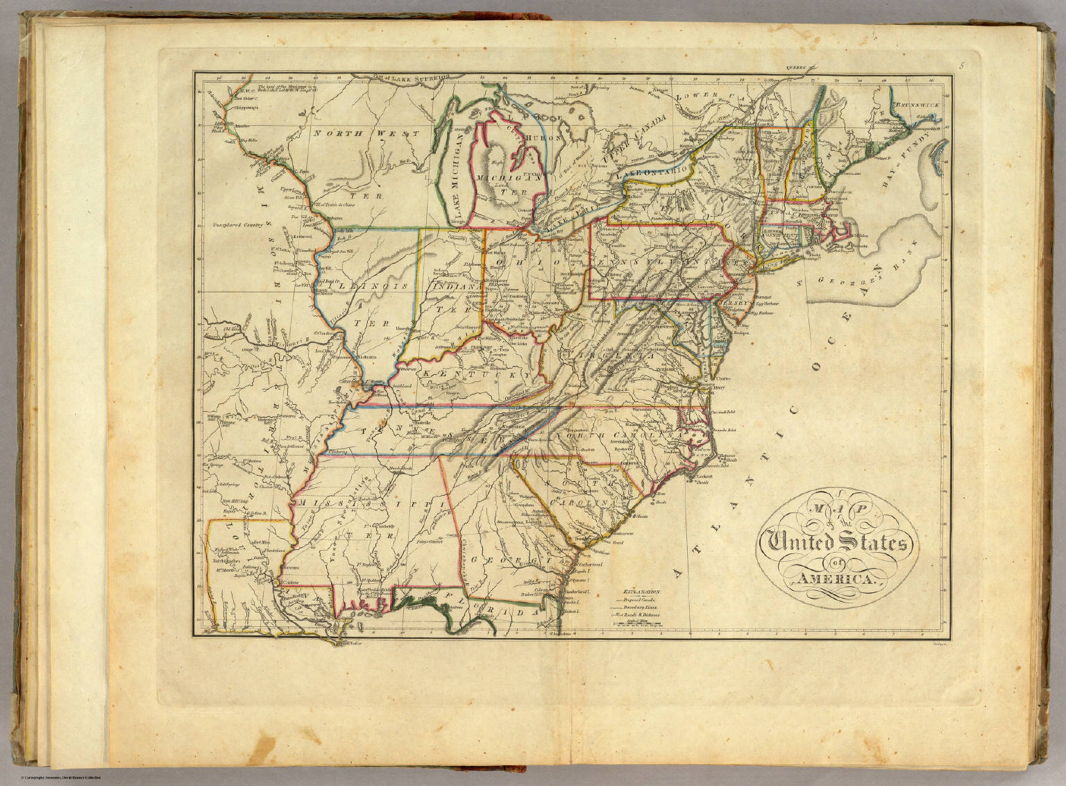 Map of the United States of America. - David Rumsey Historical Map ...