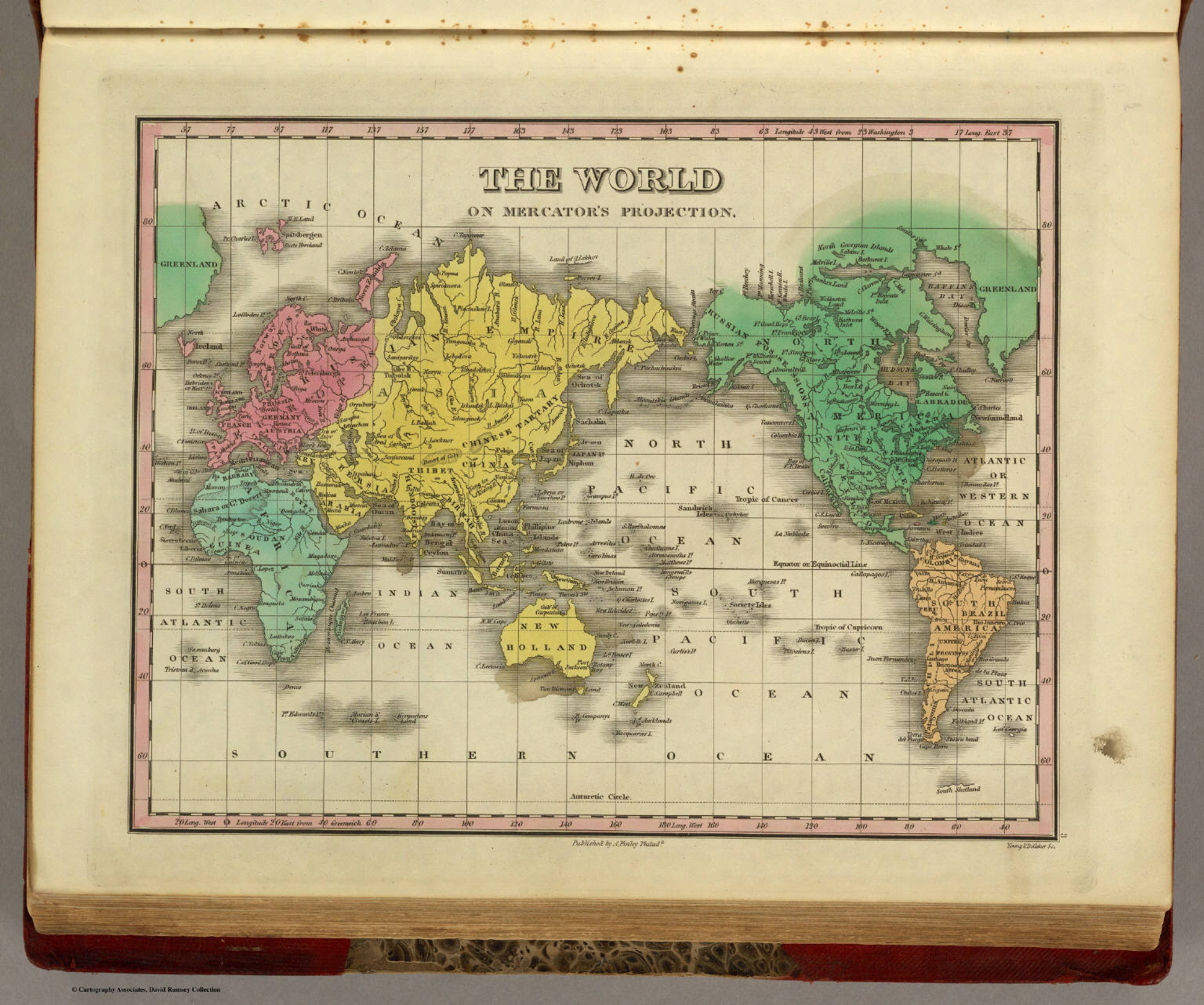 World On Mercator S Projection David Rumsey Historical Map Collection