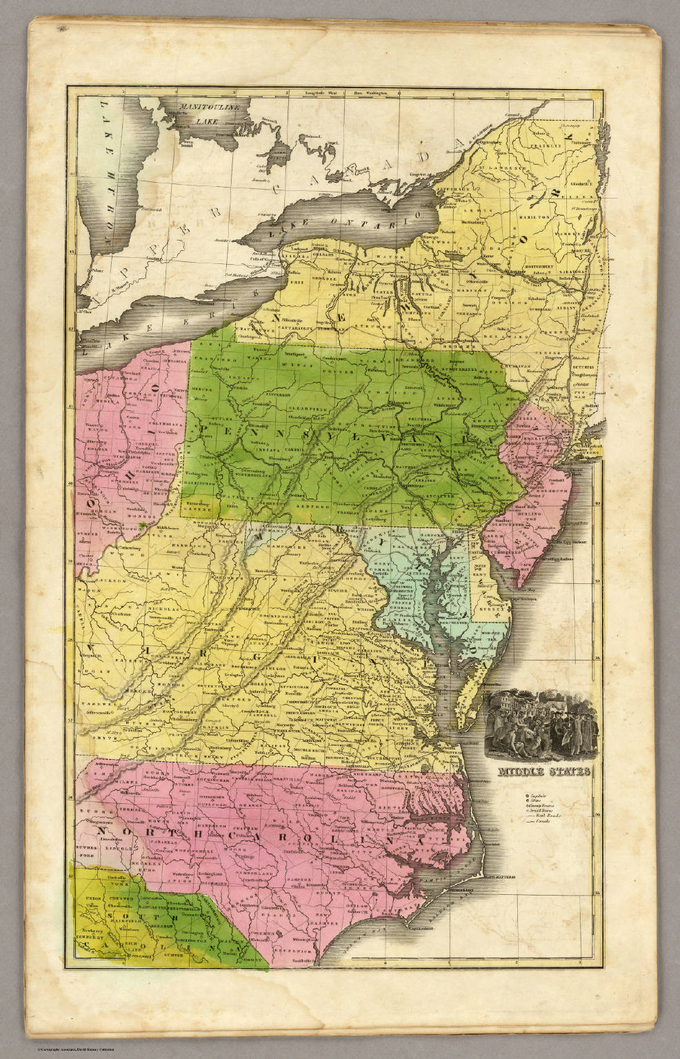 Middle States David Rumsey Historical Map Collection 2066