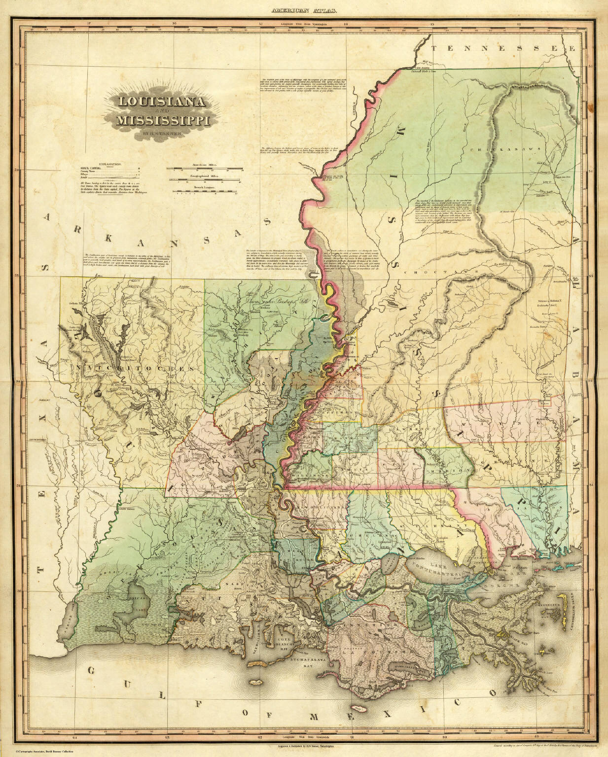 Louisiana And Mississippi David Rumsey Historical Map Collection 5276