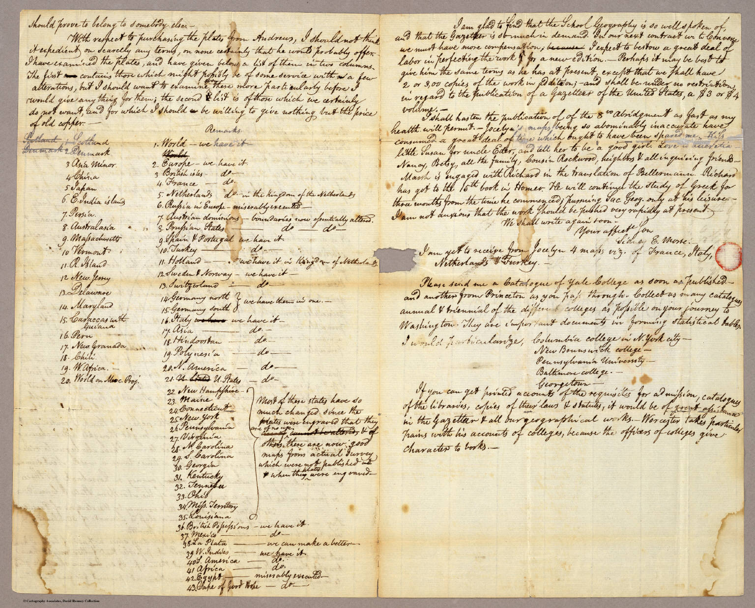 (Pages 23 of) Letter from Sidney E. Morse to his parents dated