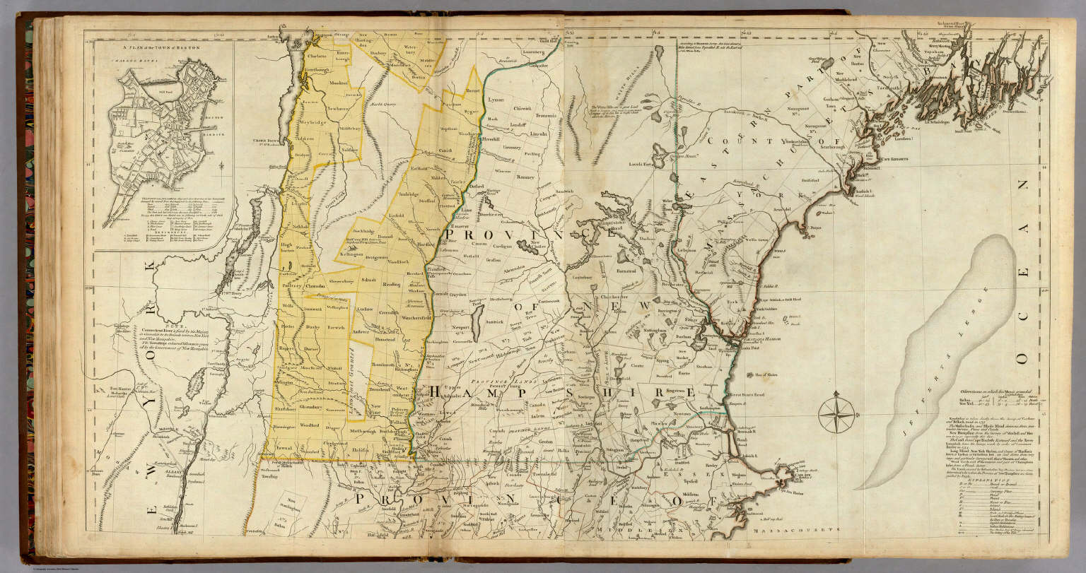 The Provinces of Massachusetts Bay and New Hampshire. (Northern section ...