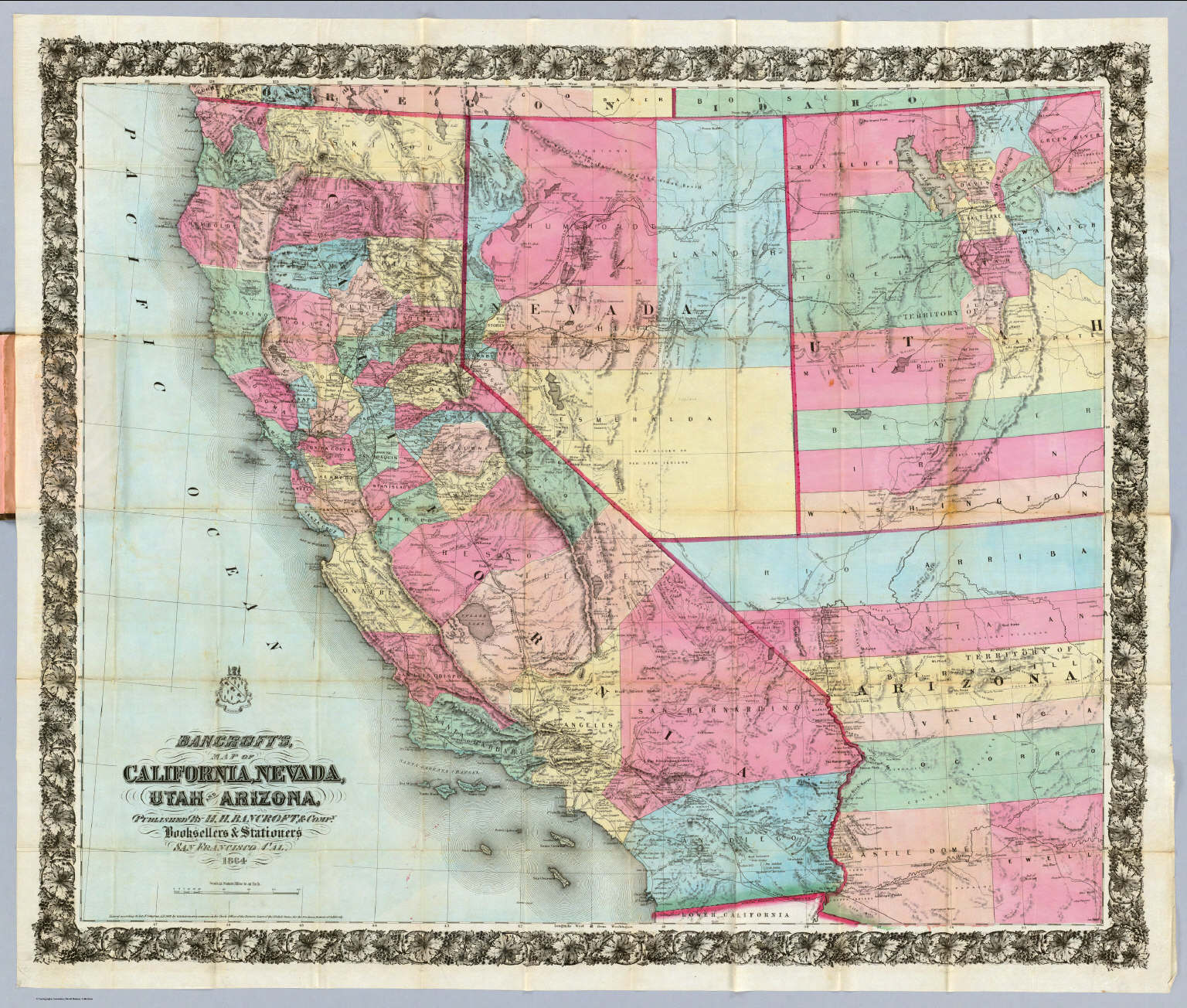 Map Of California And Nevada Border Cape May County M 6301