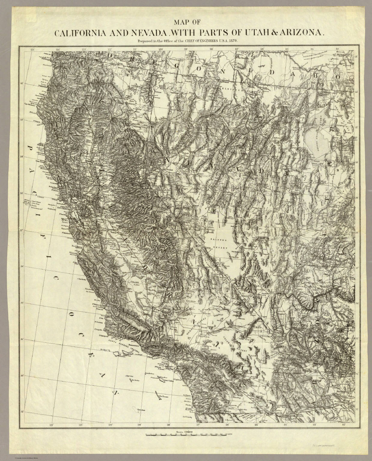 Map Of California And Nevada. - David Rumsey Historical Map Collection