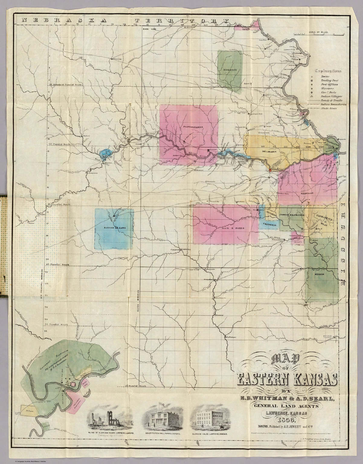 Map Of Eastern Kansas. - David Rumsey Historical Map Collection