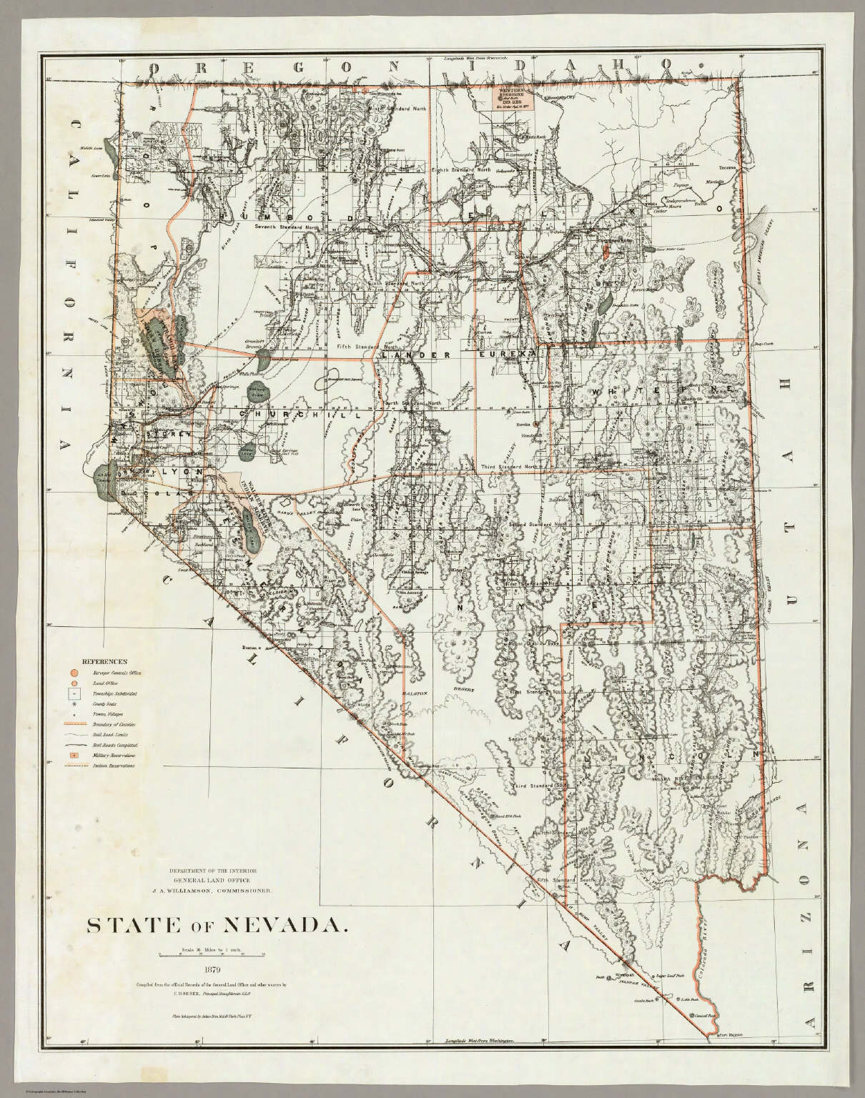 State Of Nevada. David Rumsey Historical Map Collection