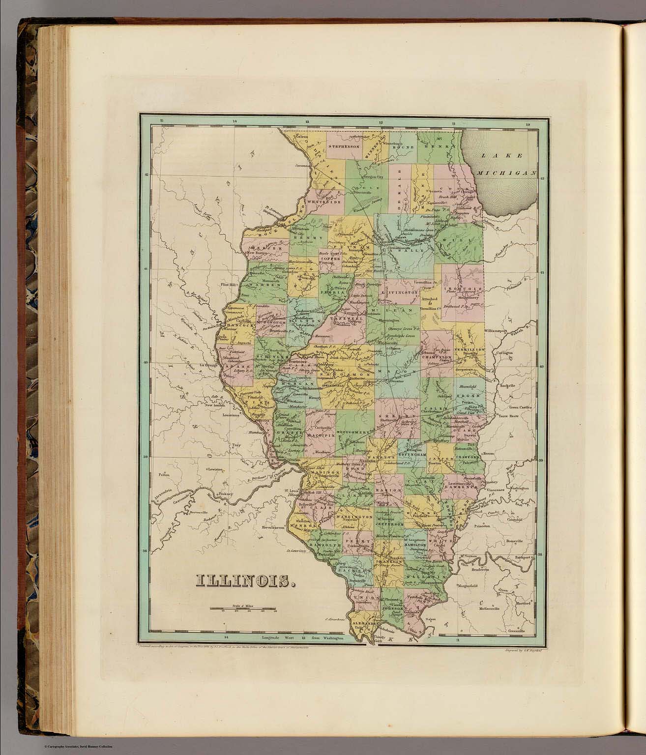 Illinois David Rumsey Historical Map Collection 1951