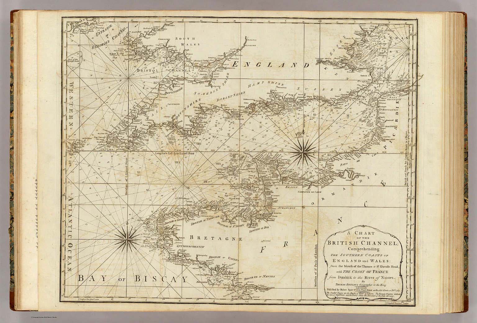 A chart of the British Channel. - David Rumsey Historical Map Collection