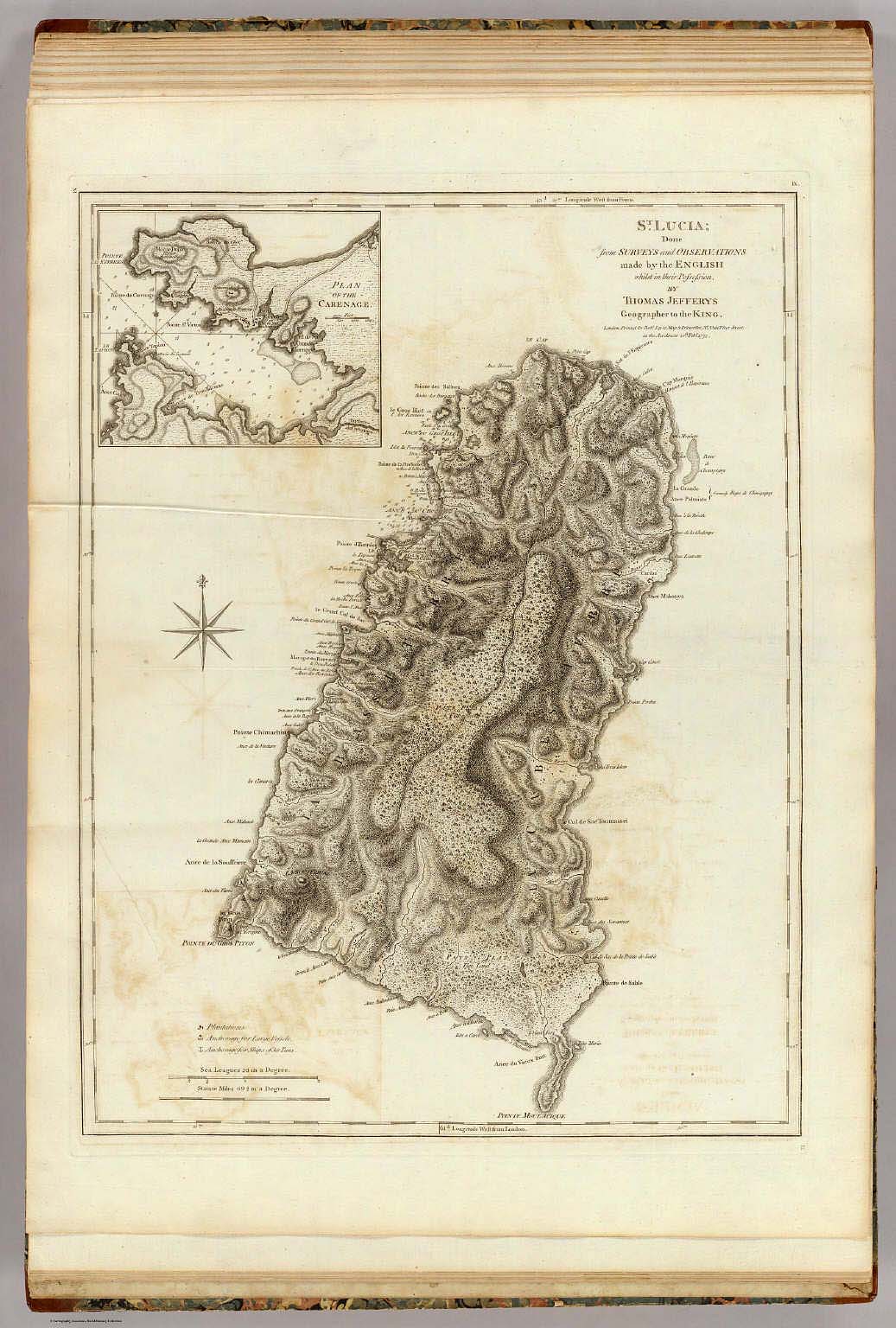 St Lucia David Rumsey Historical Map Collection