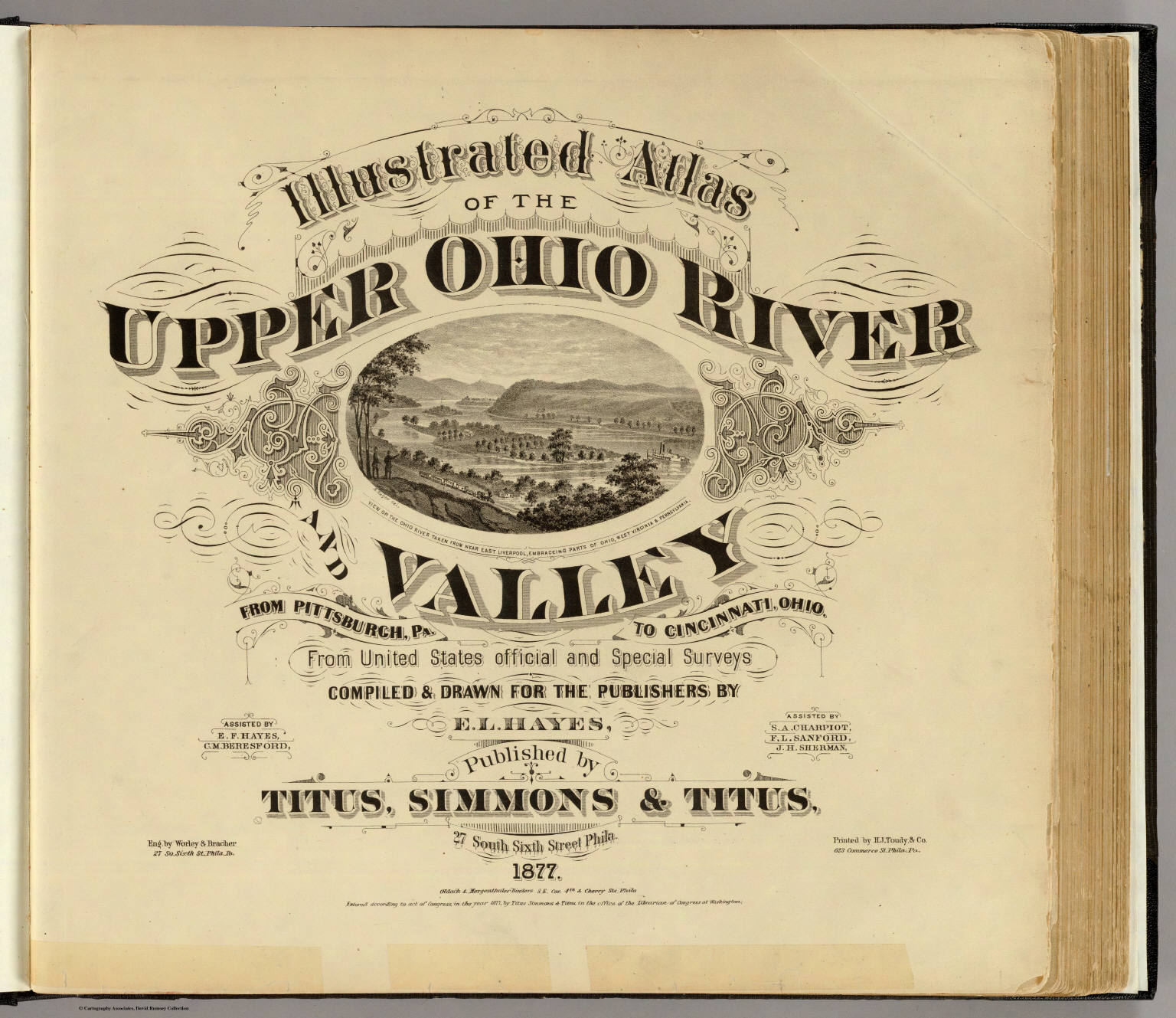 Title Page Illustrated atlas of the Upper Ohio River and Valley from