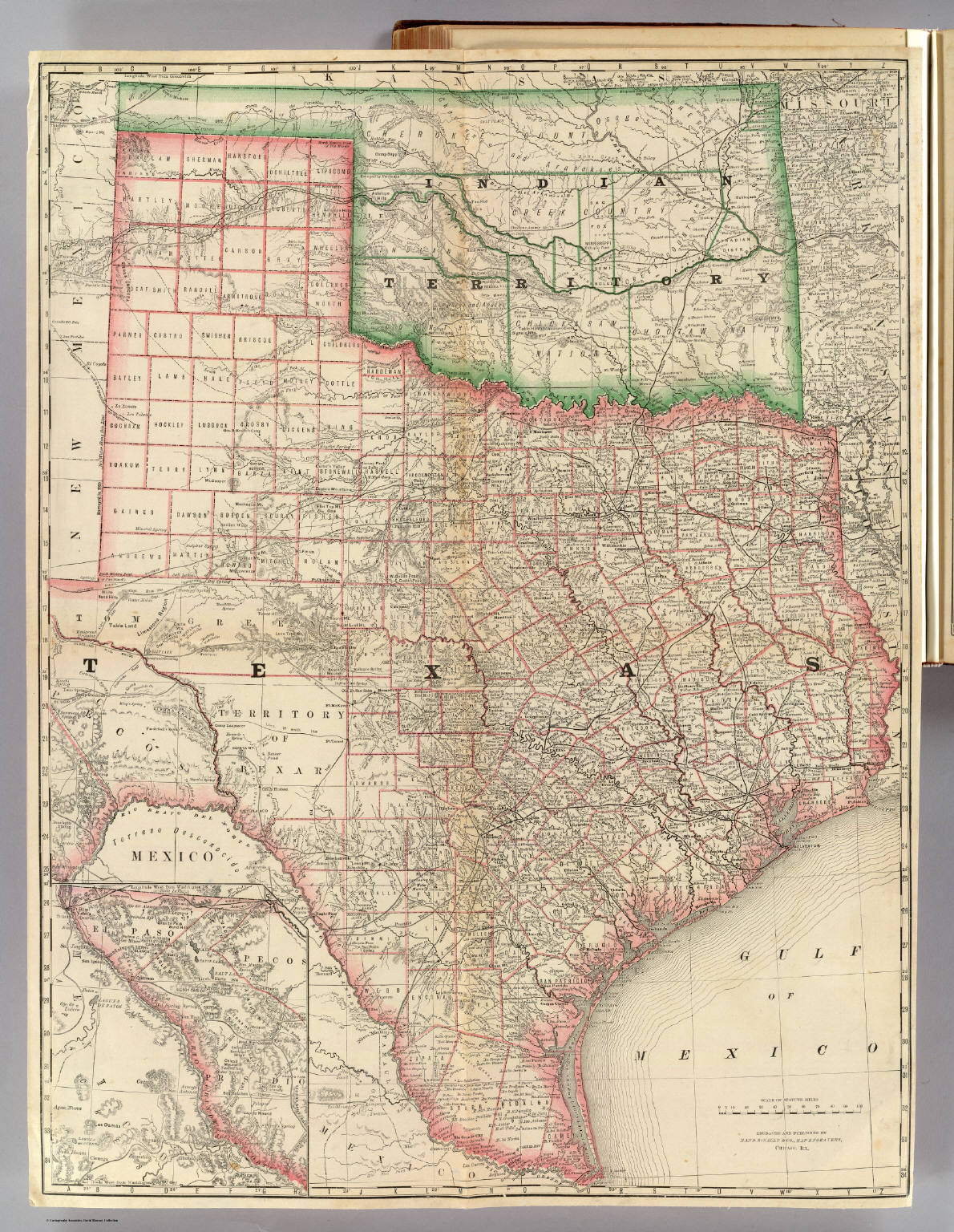 (texas And Indian Territory) - David Rumsey Historical Map Collection