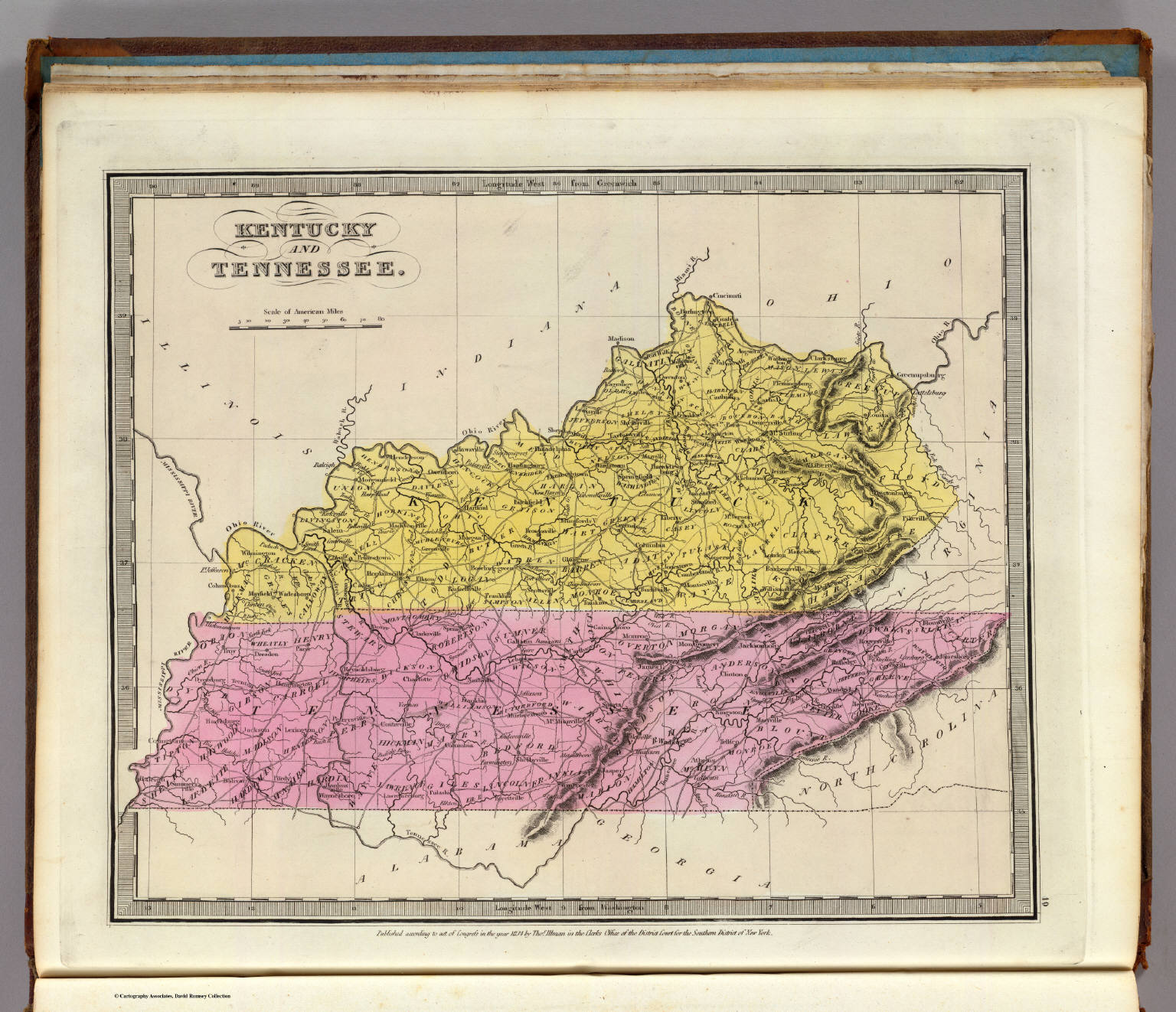 Kentucky And Tennessee. - David Rumsey Historical Map Collection