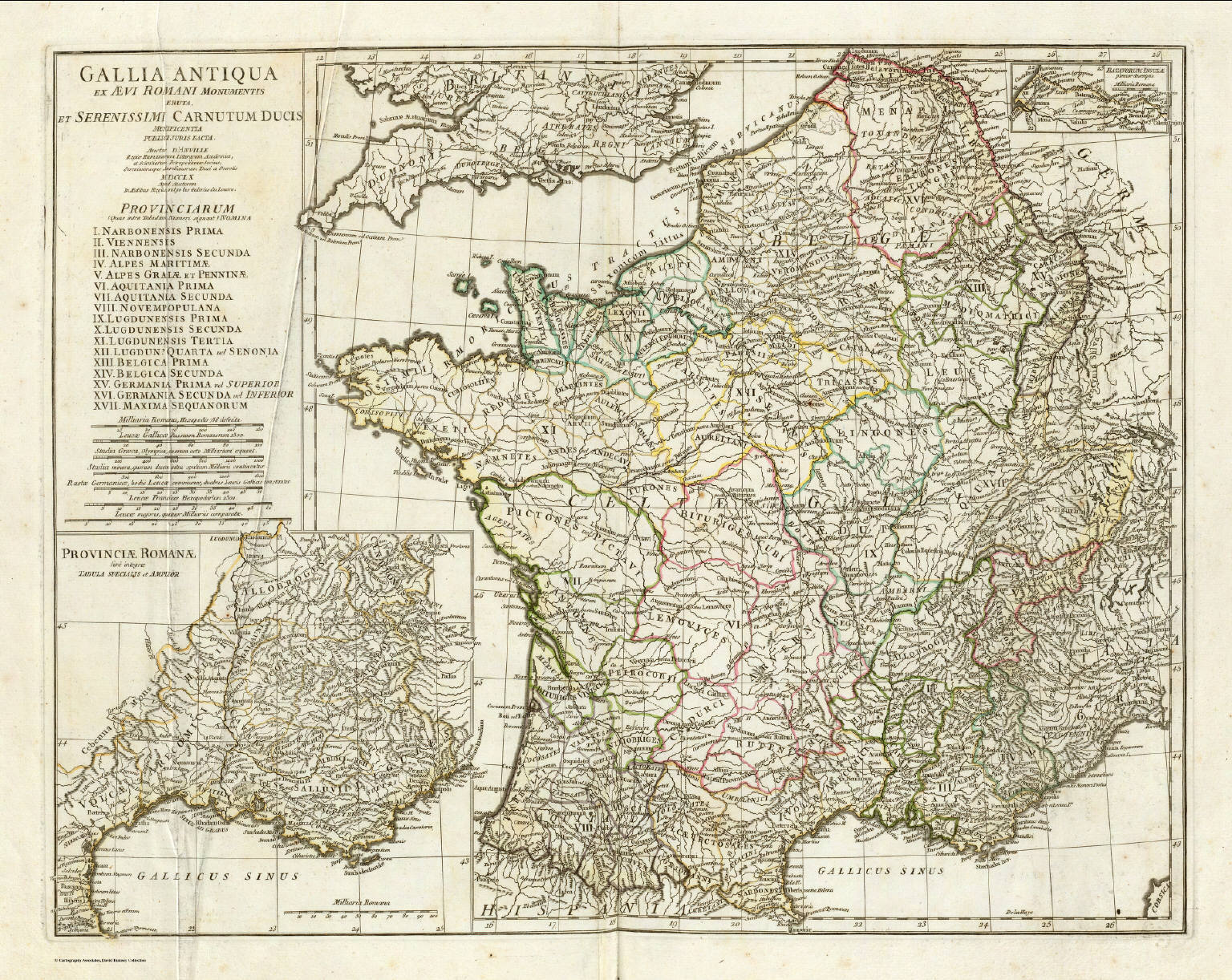 Gallia Antiqua. - David Rumsey Historical Map Collection