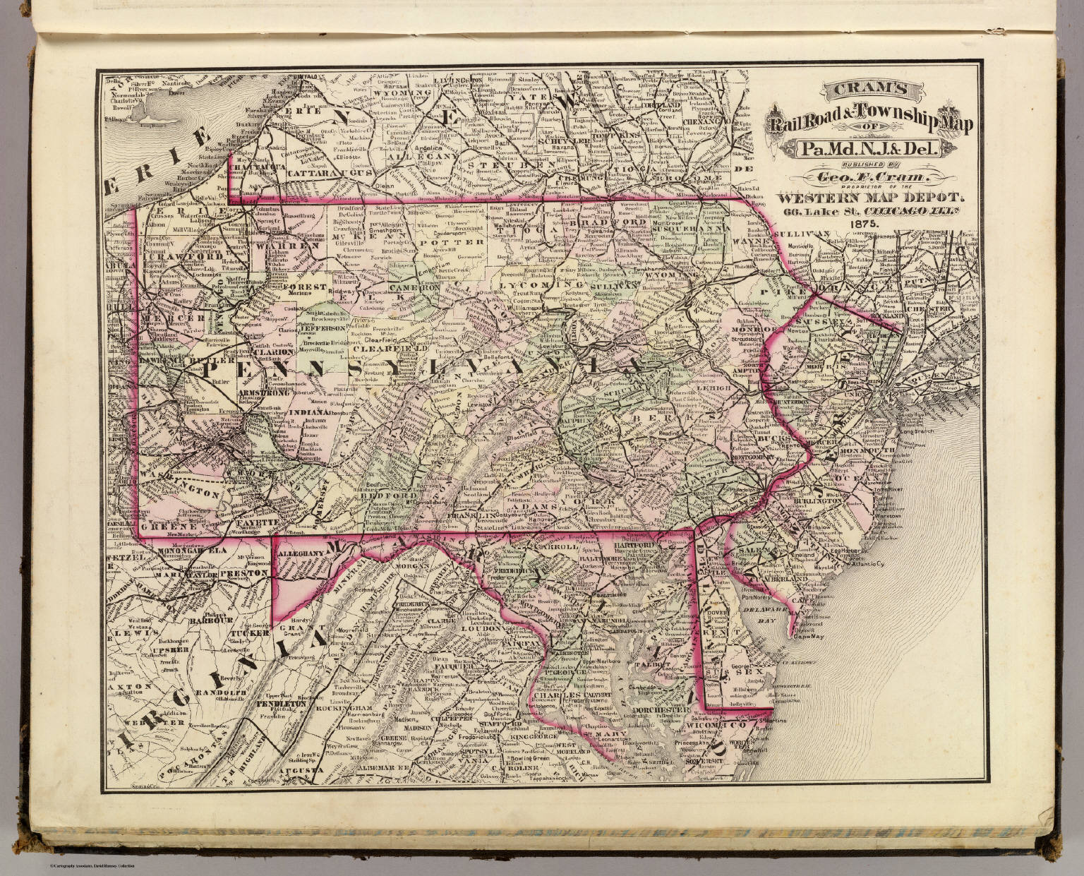 Pa Md N J Del David Rumsey Historical Map Collection