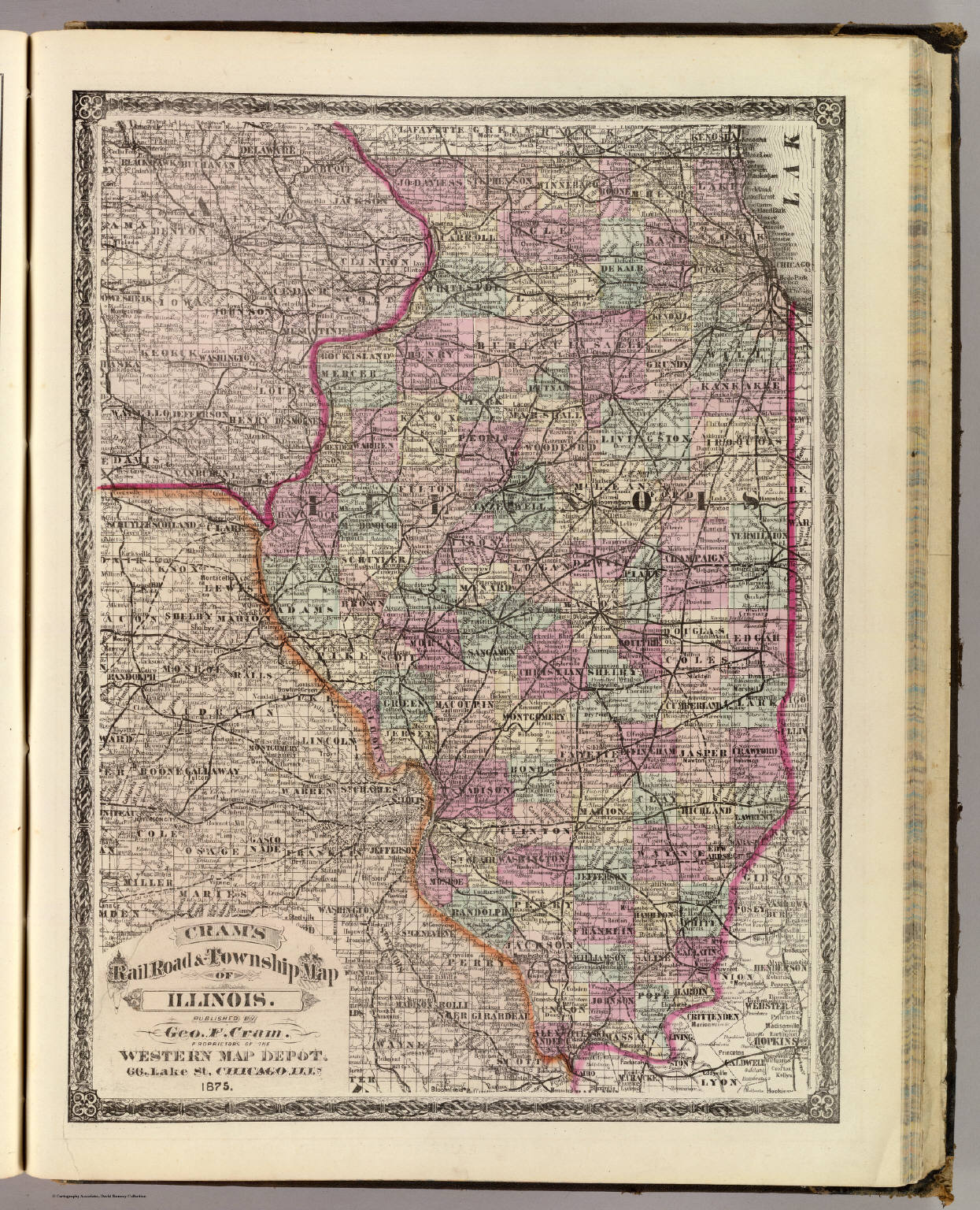 Illinois David Rumsey Historical Map Collection 3678