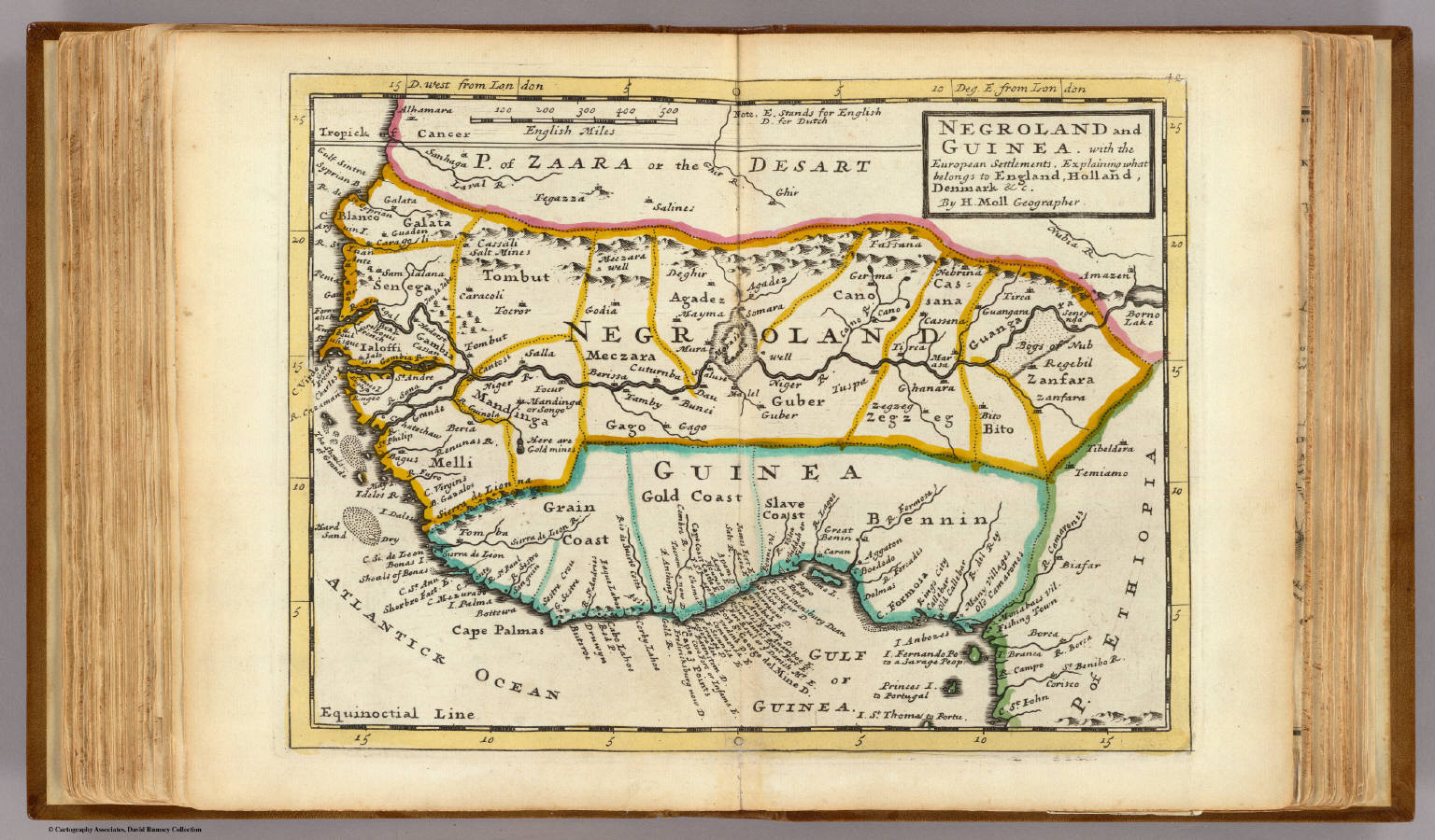 Map Of Negroland 1747 Negroland Map Showing The Kingd Vrogue Co   00434085 