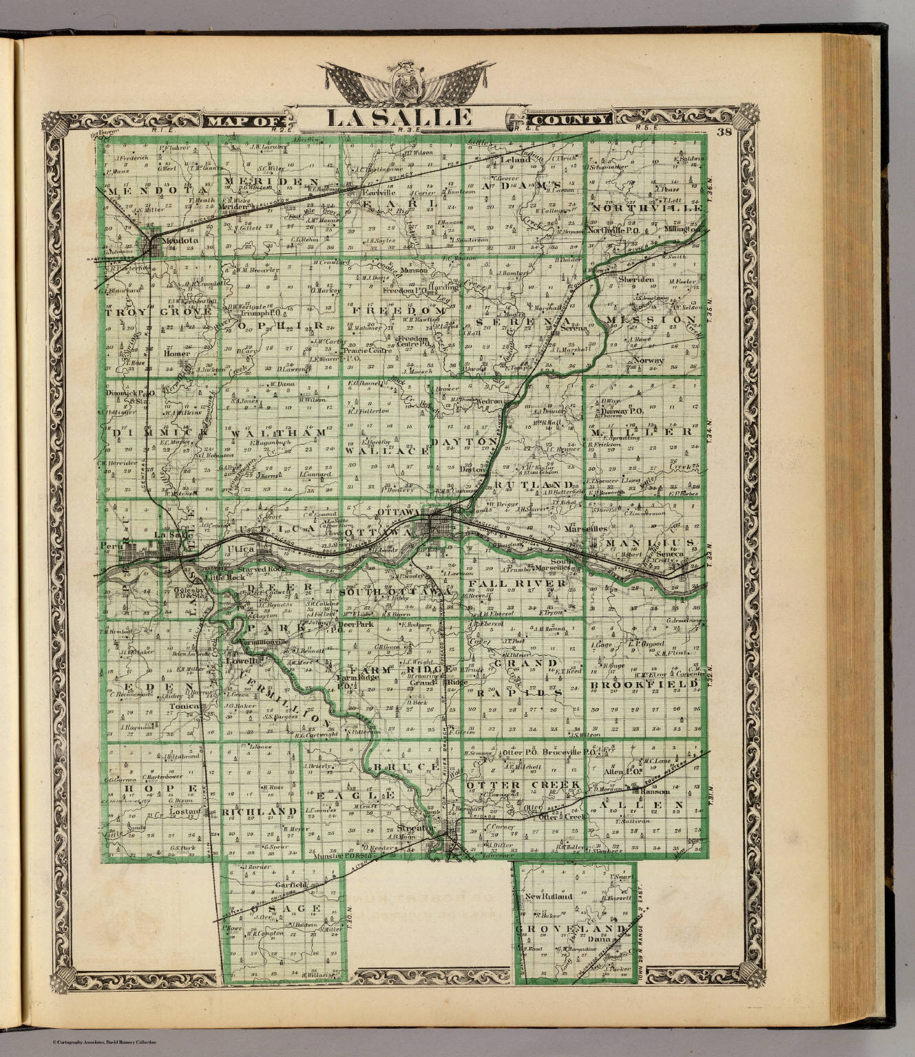 Map of La Salle County. David Rumsey Historical Map Collection