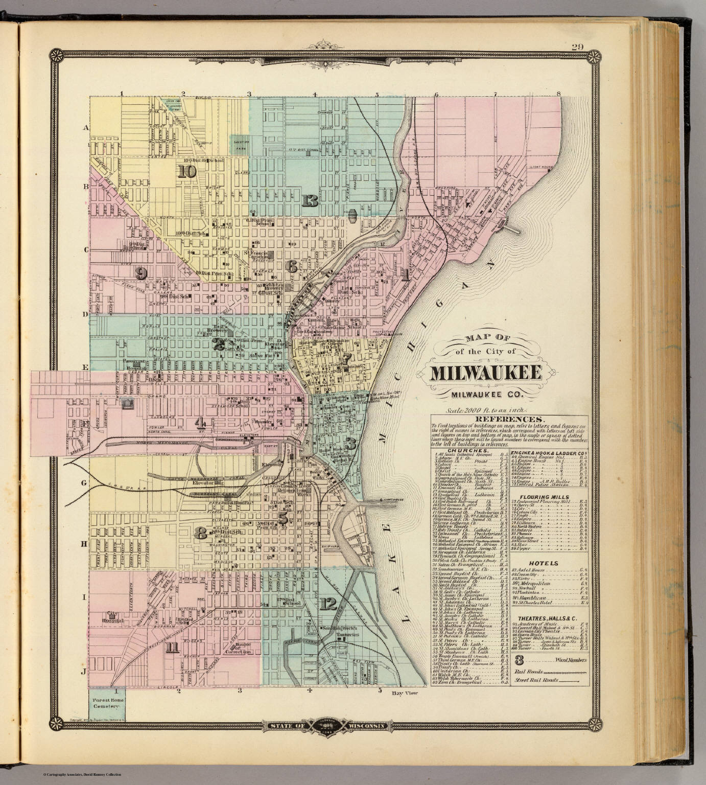 City Of Milwaukee Map Map Of The City Of Milwaukee, Milwaukee Co. - David Rumsey Historical Map  Collection