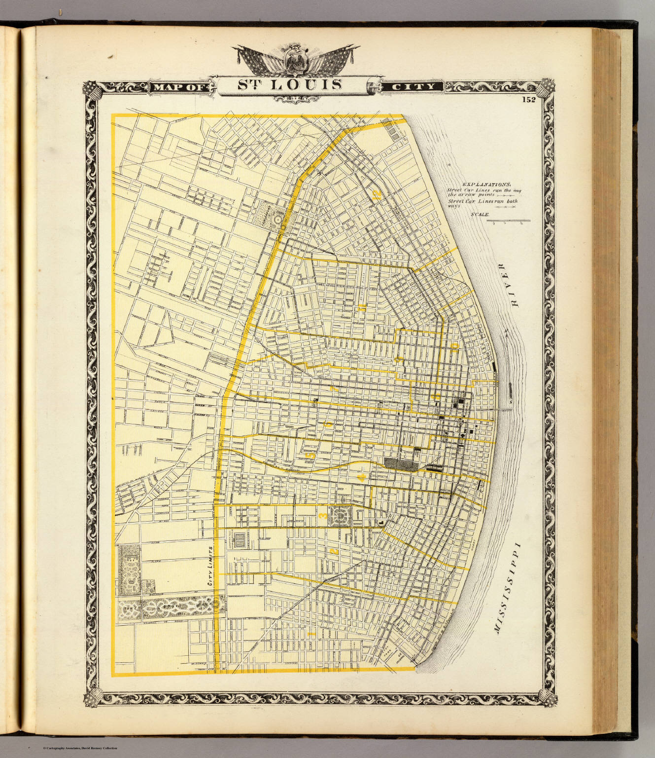 Map of St. Louis City. - David Rumsey Historical Map Collection