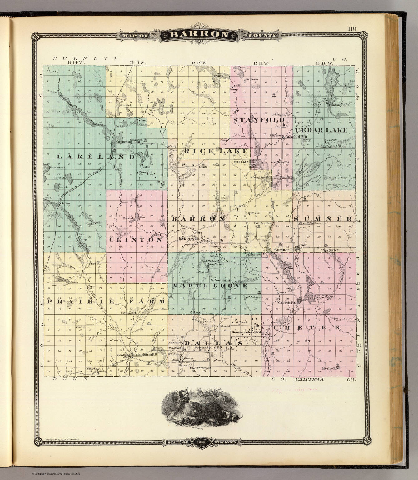 Map of Barron County, State of Wisconsin. - David Rumsey Historical Map ...