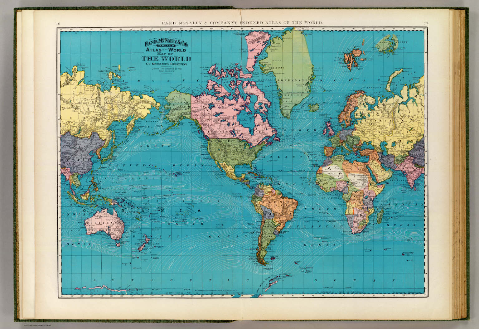 World Mercators Projection David Rumsey Historical Map Collection 1127