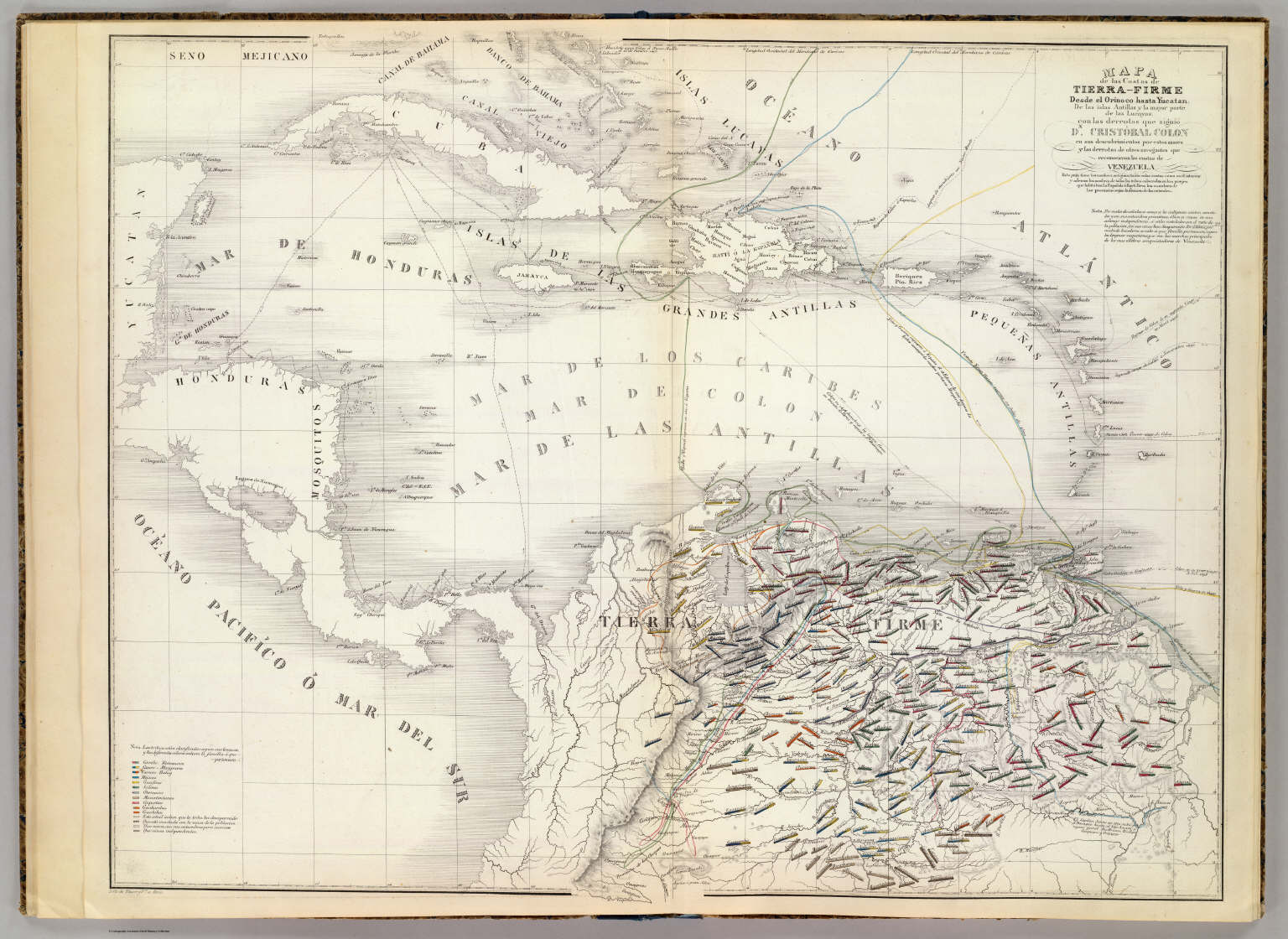 Mapa De Las Costas De Tierra Firme David Rumsey Historical Map Collection 9402