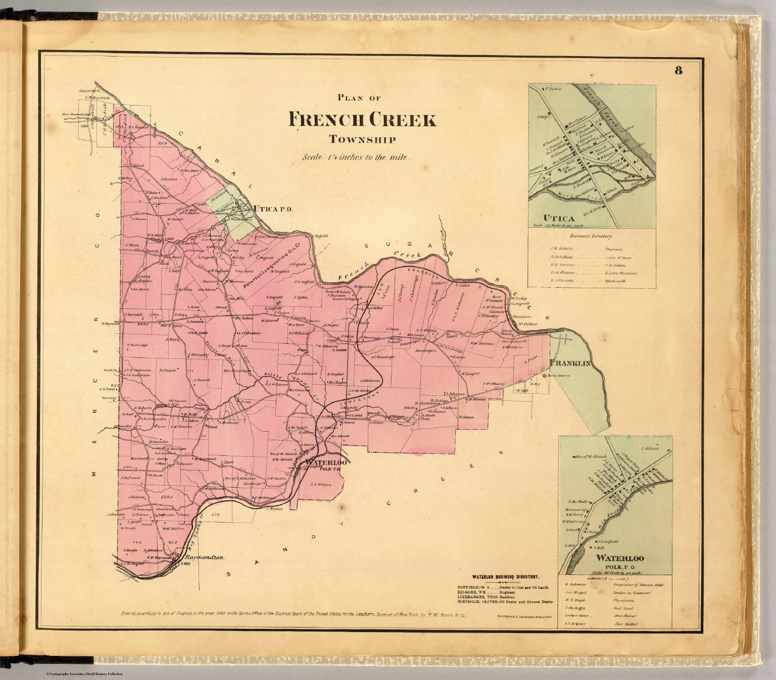 French Creek Township. David Rumsey Historical Map Collection